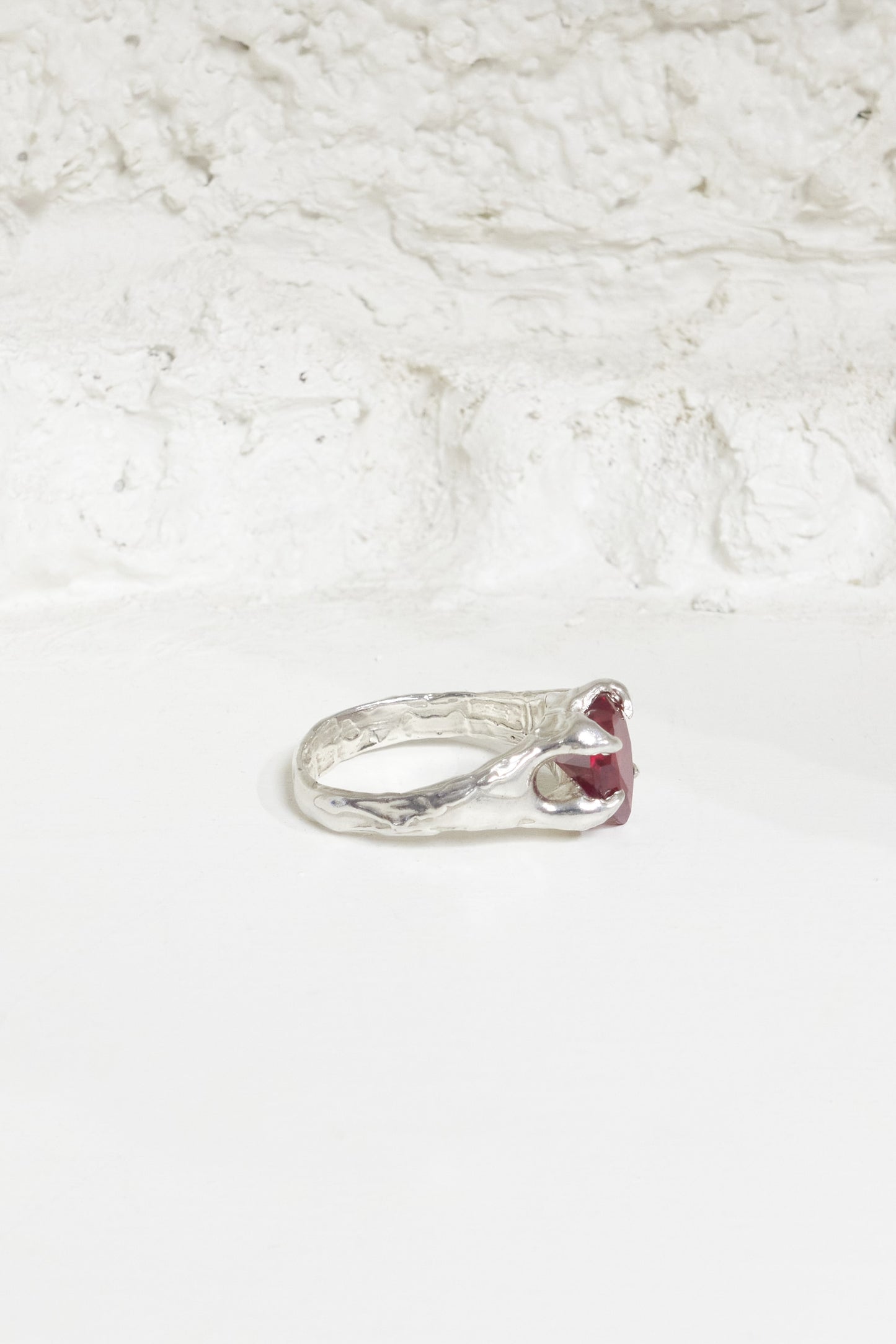 Outcast heart claw ring