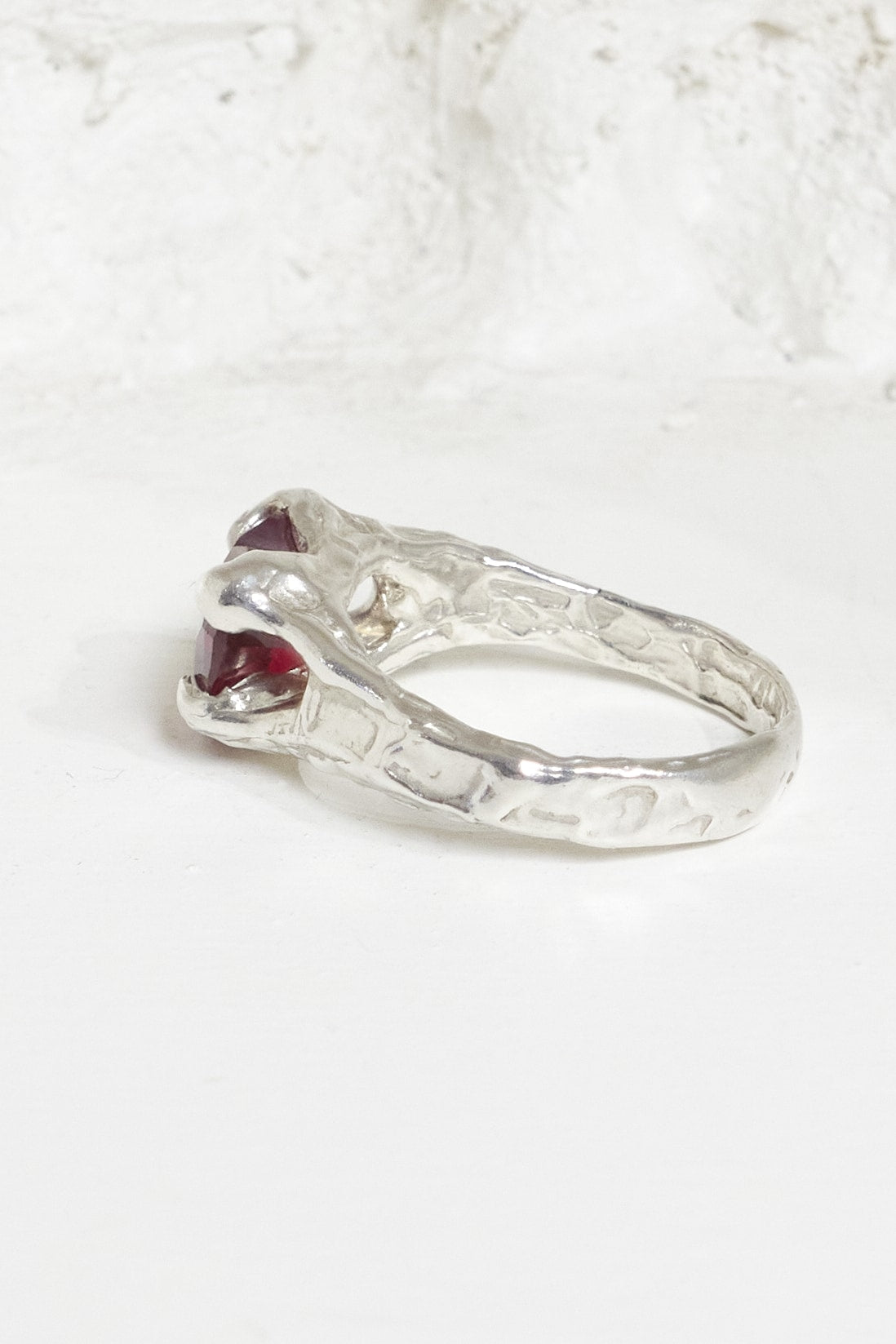 Outcast heart claw ring