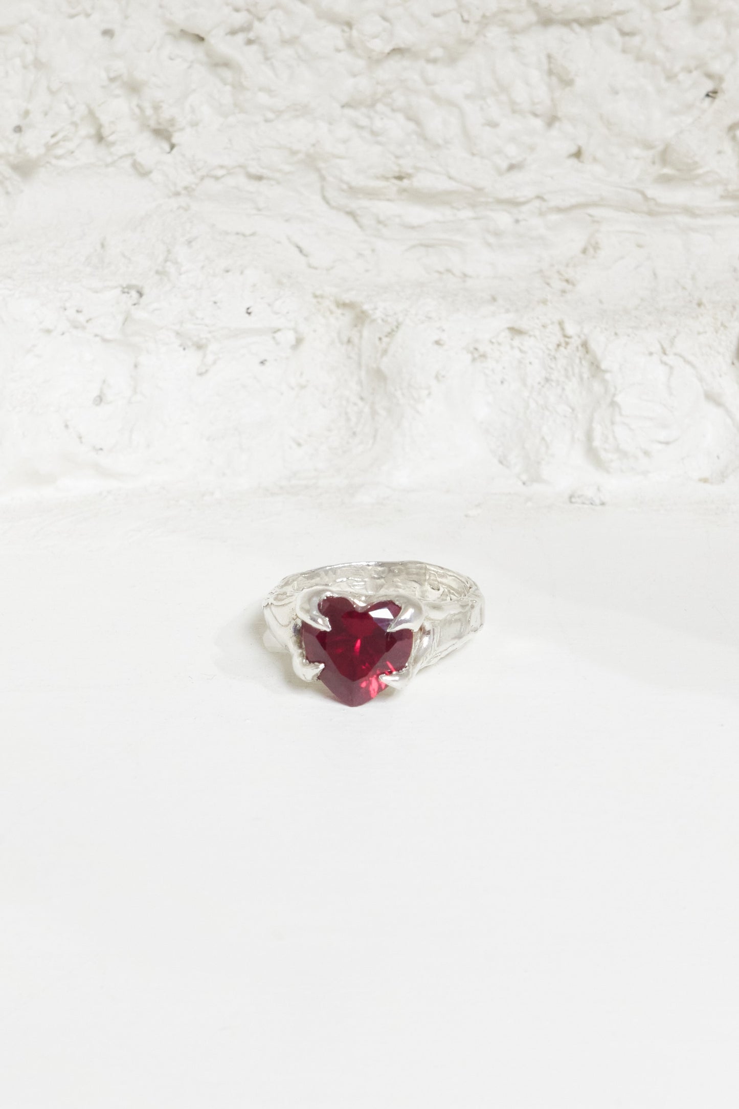 Outcast heart claw ring