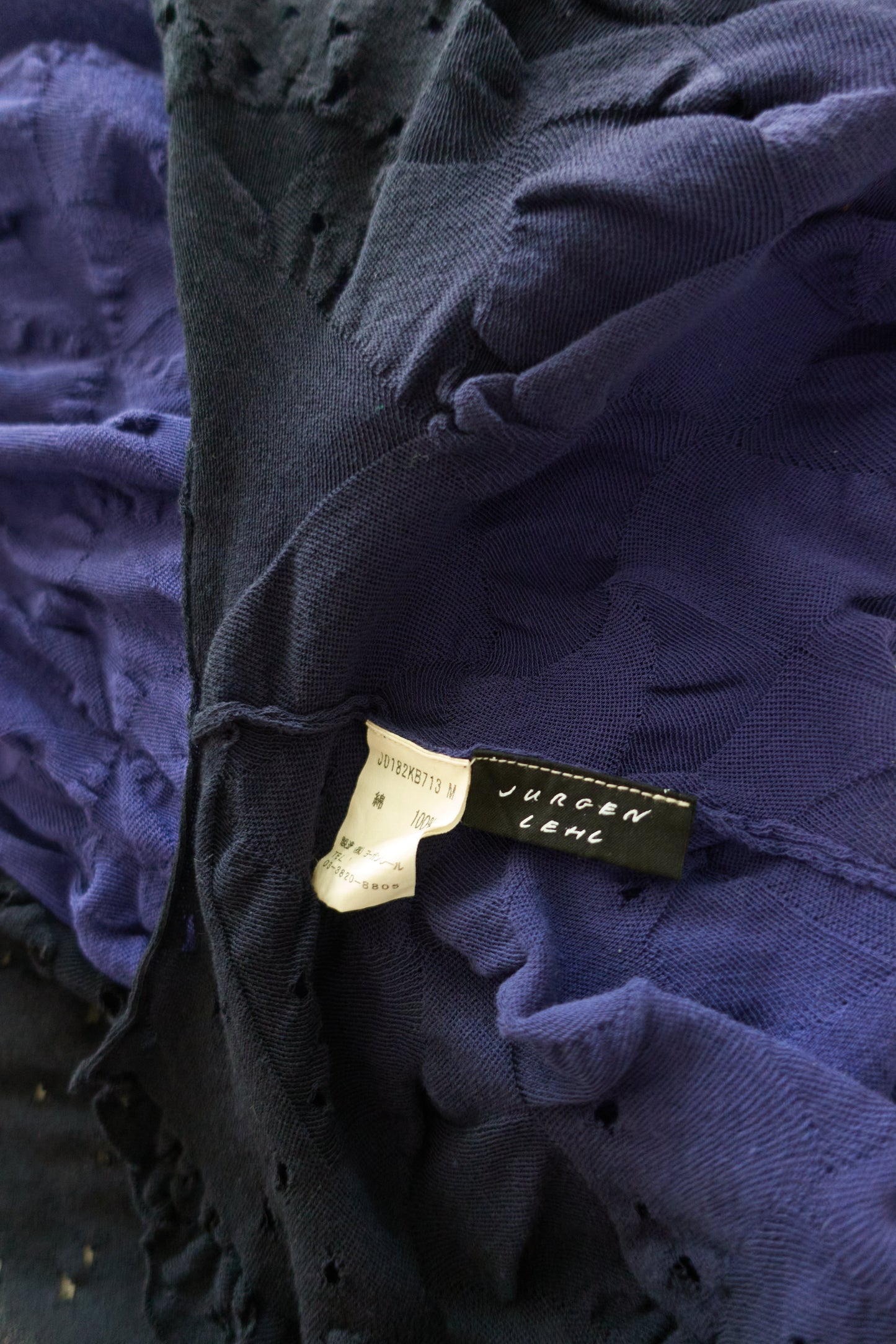 Jurgen Lehl textural gradient knit singlet