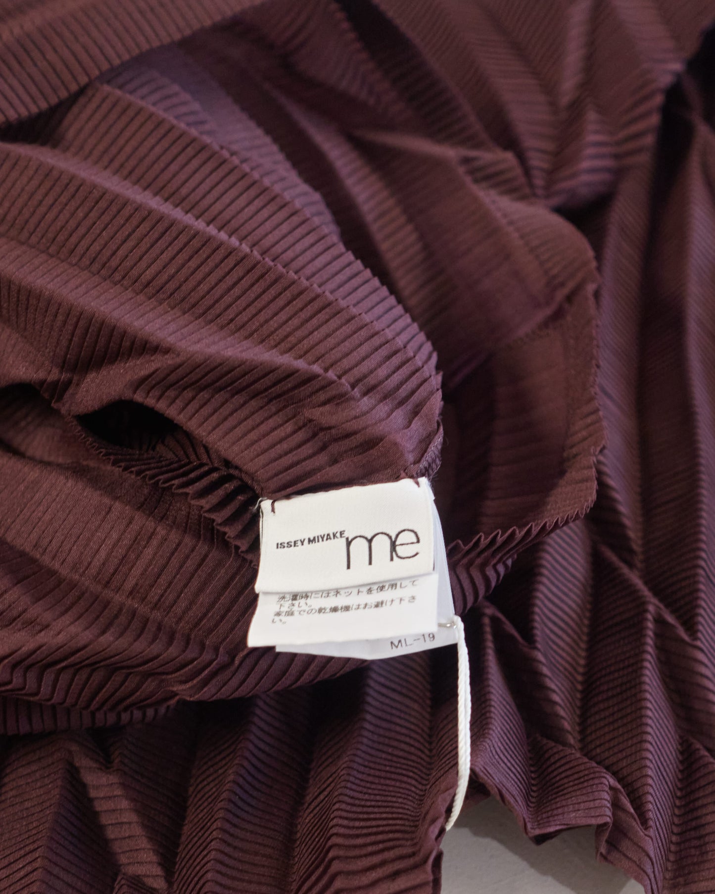 Issey Miyake 'me' angular pleated singlet