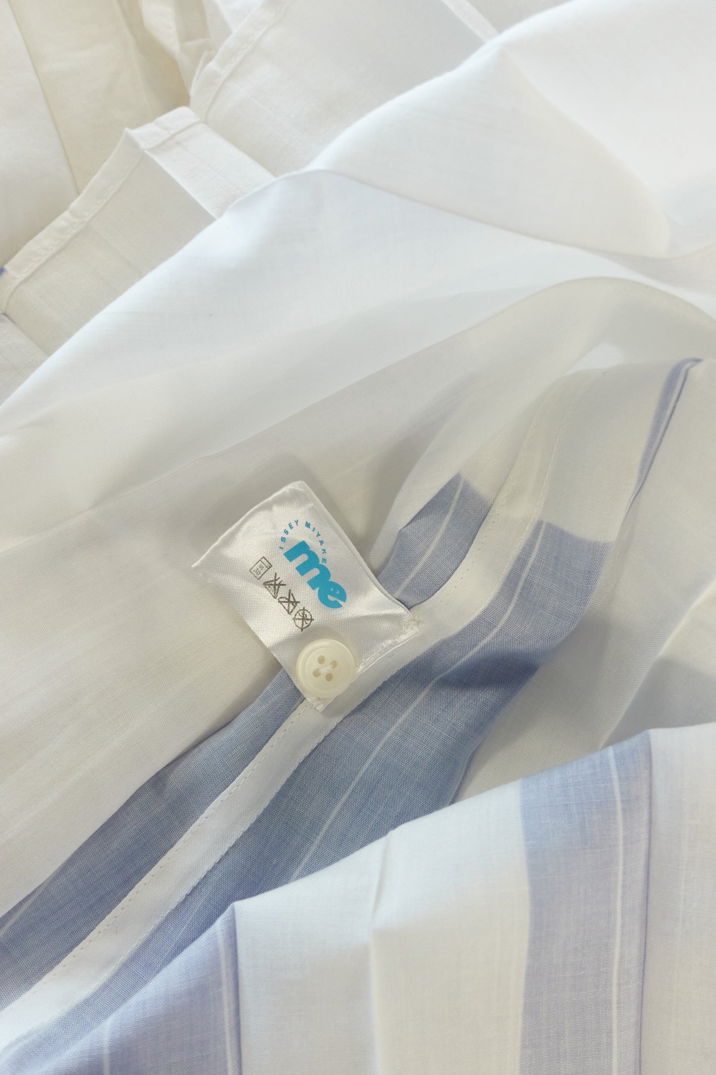 Issey Miyake pleated & printed shirt