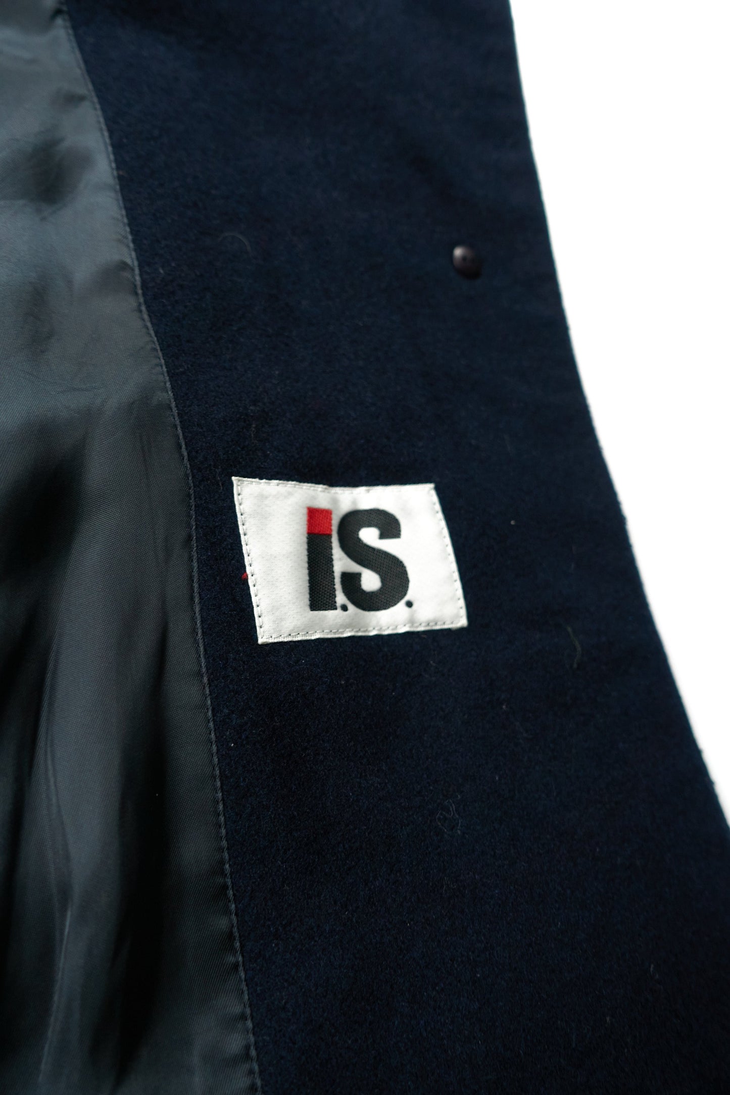 Issey Sport I.S. wool coat with detachable collar & cuffs