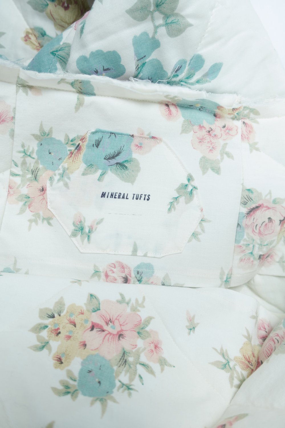 Mineral Tufts floral quilted wrap skirt