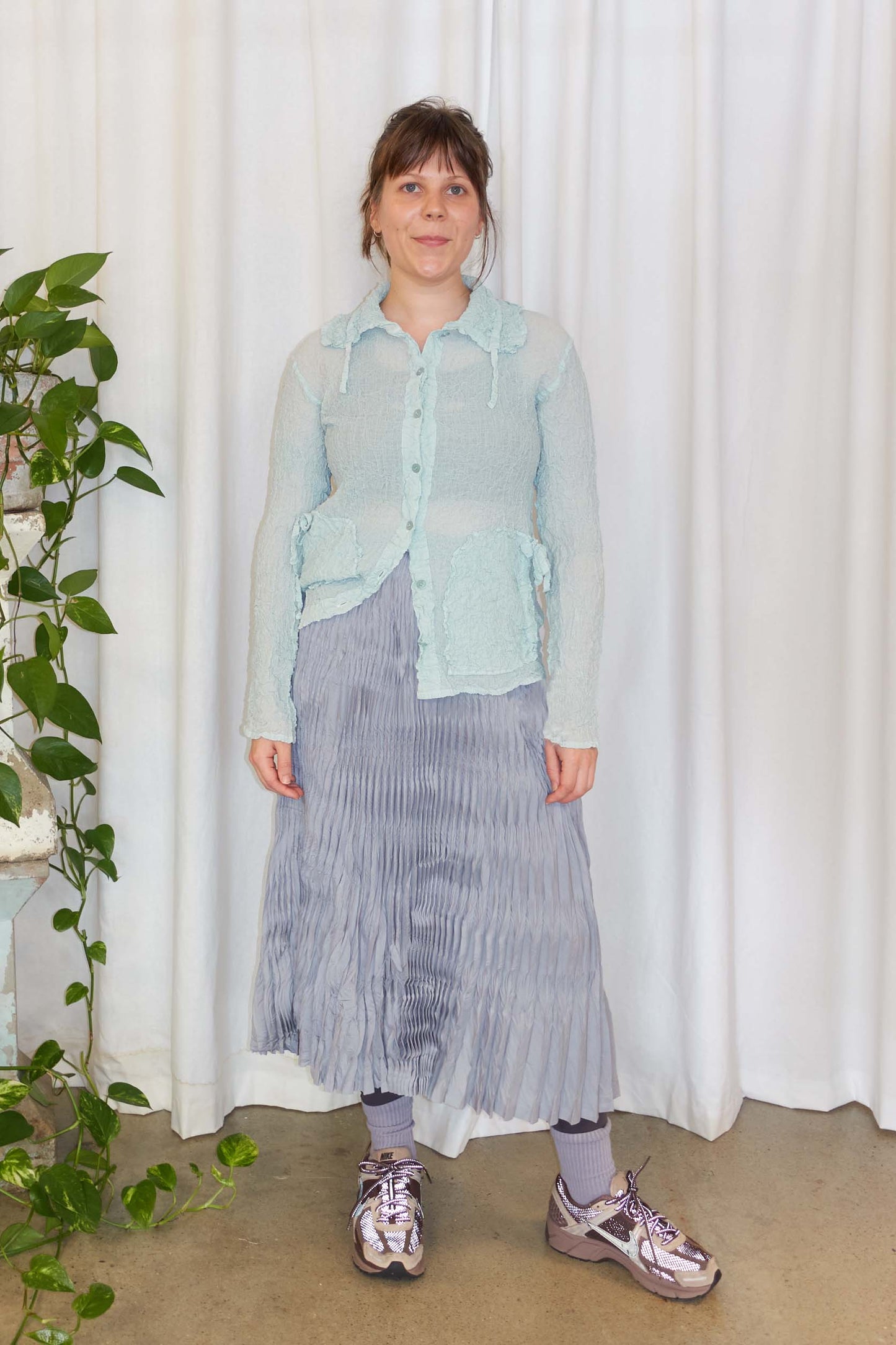 Issey Miyake voluminous pleated skirt