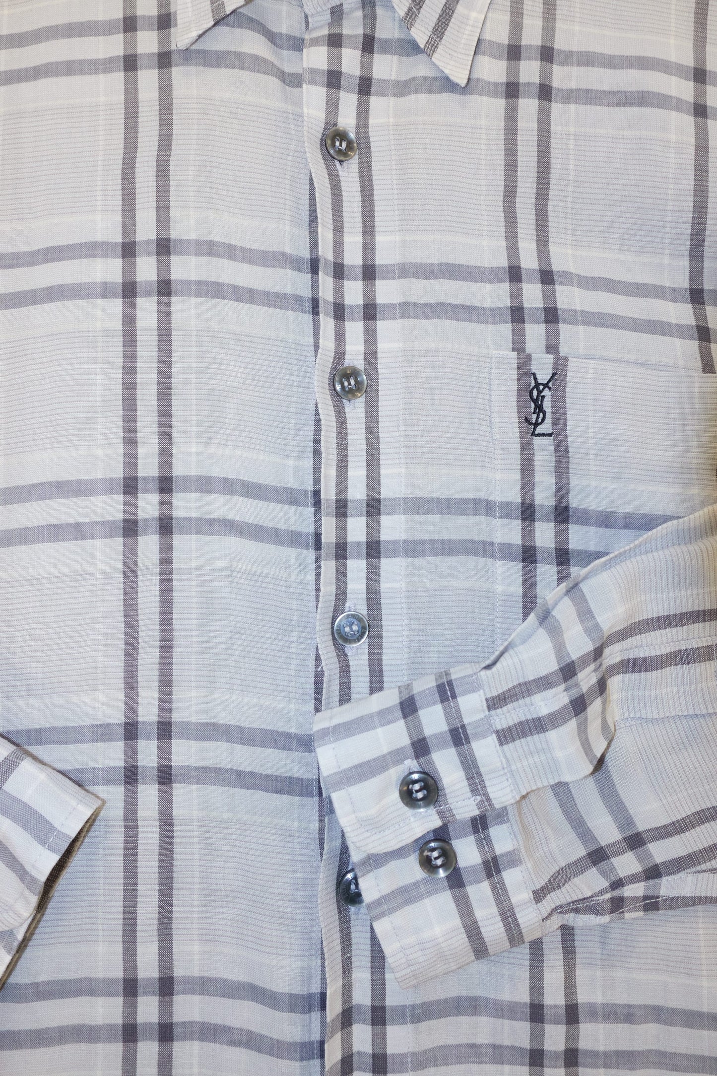 Yves Saint Laurent pour homme check shirt