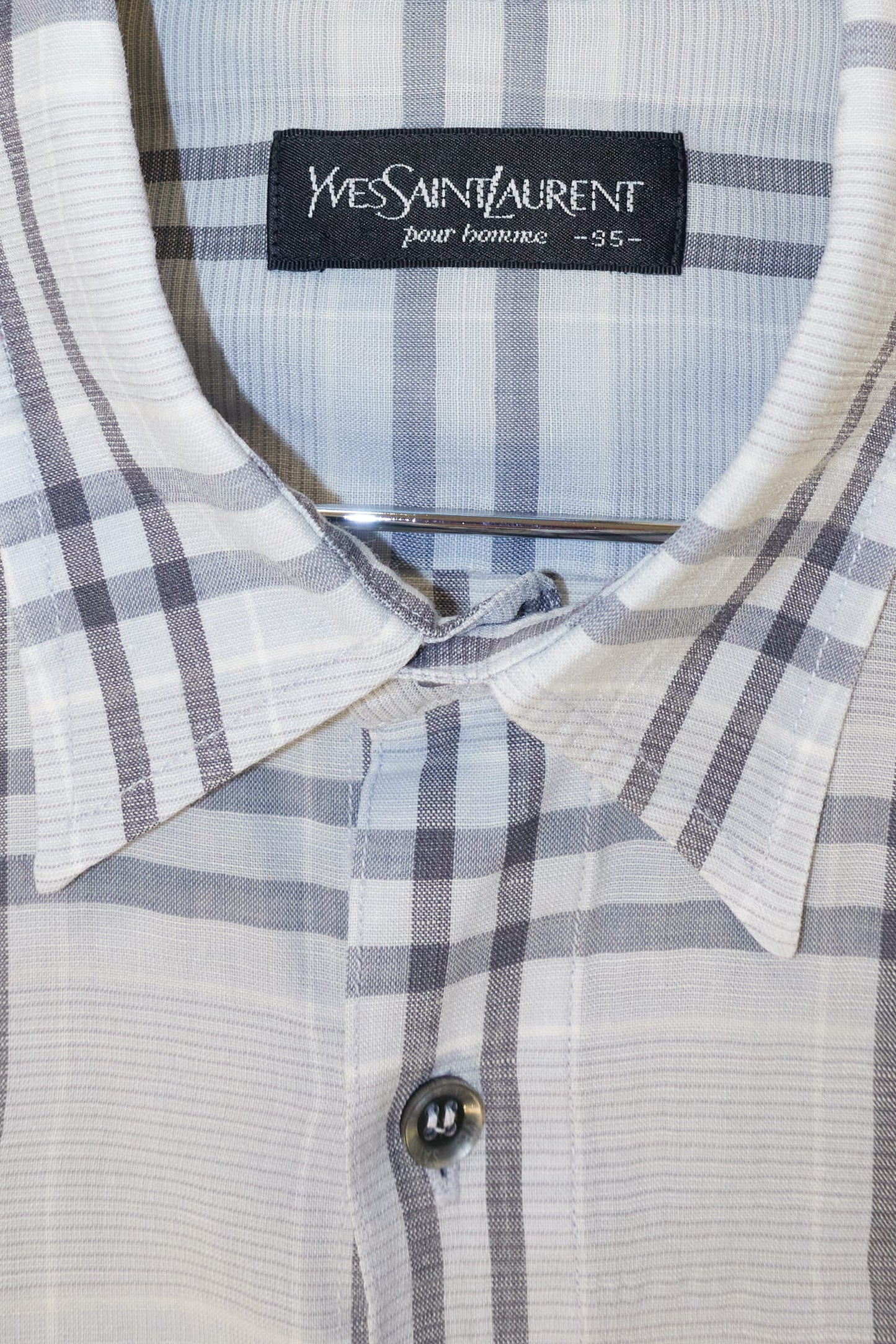 Yves Saint Laurent pour homme check shirt