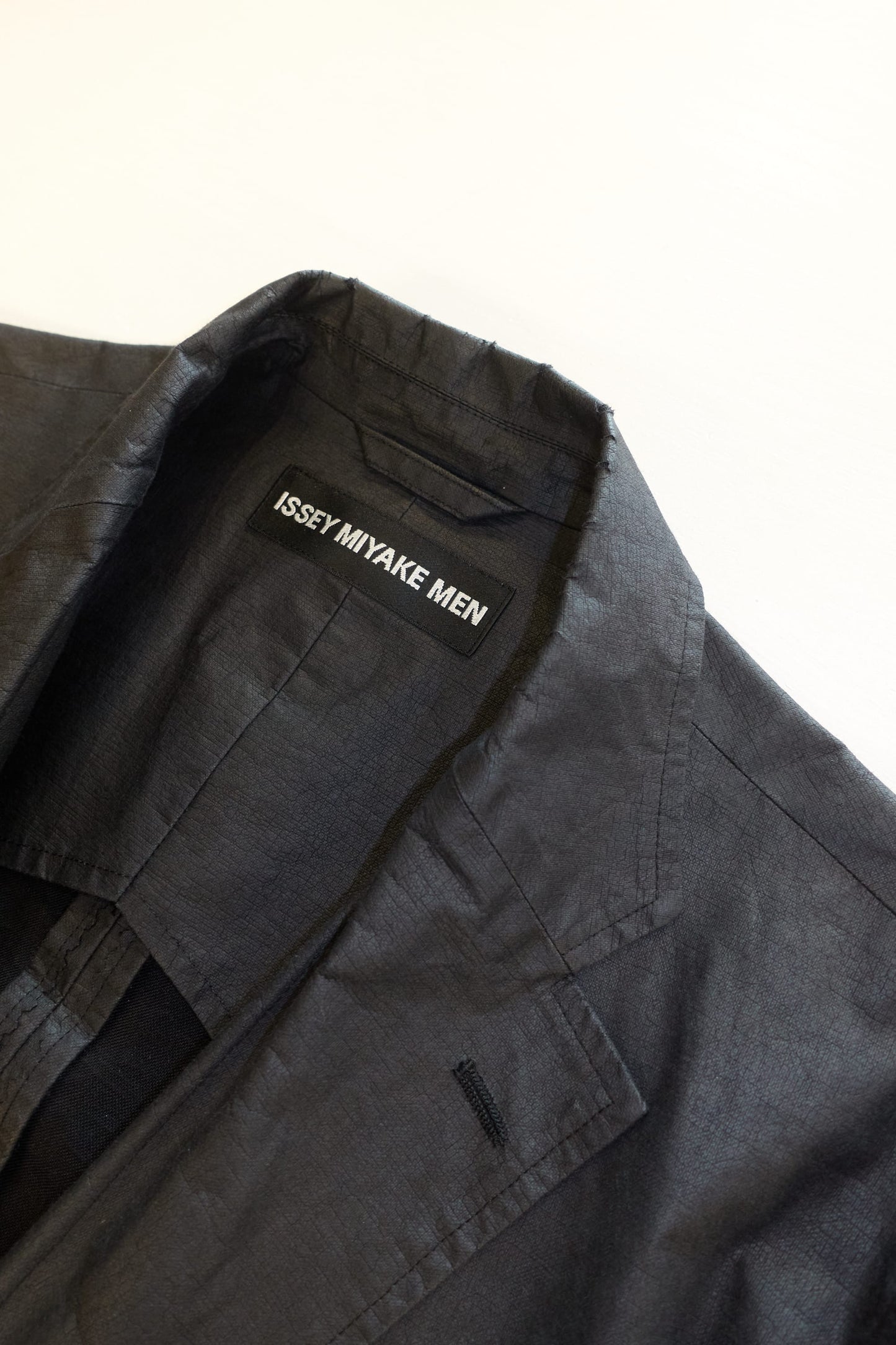 Issey Miyake Men paper blazer with reflective tape