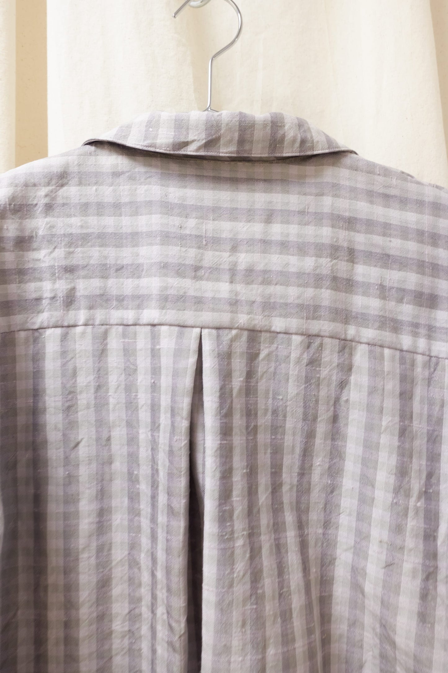 Antonia Papasergio silk check shirt & trousers