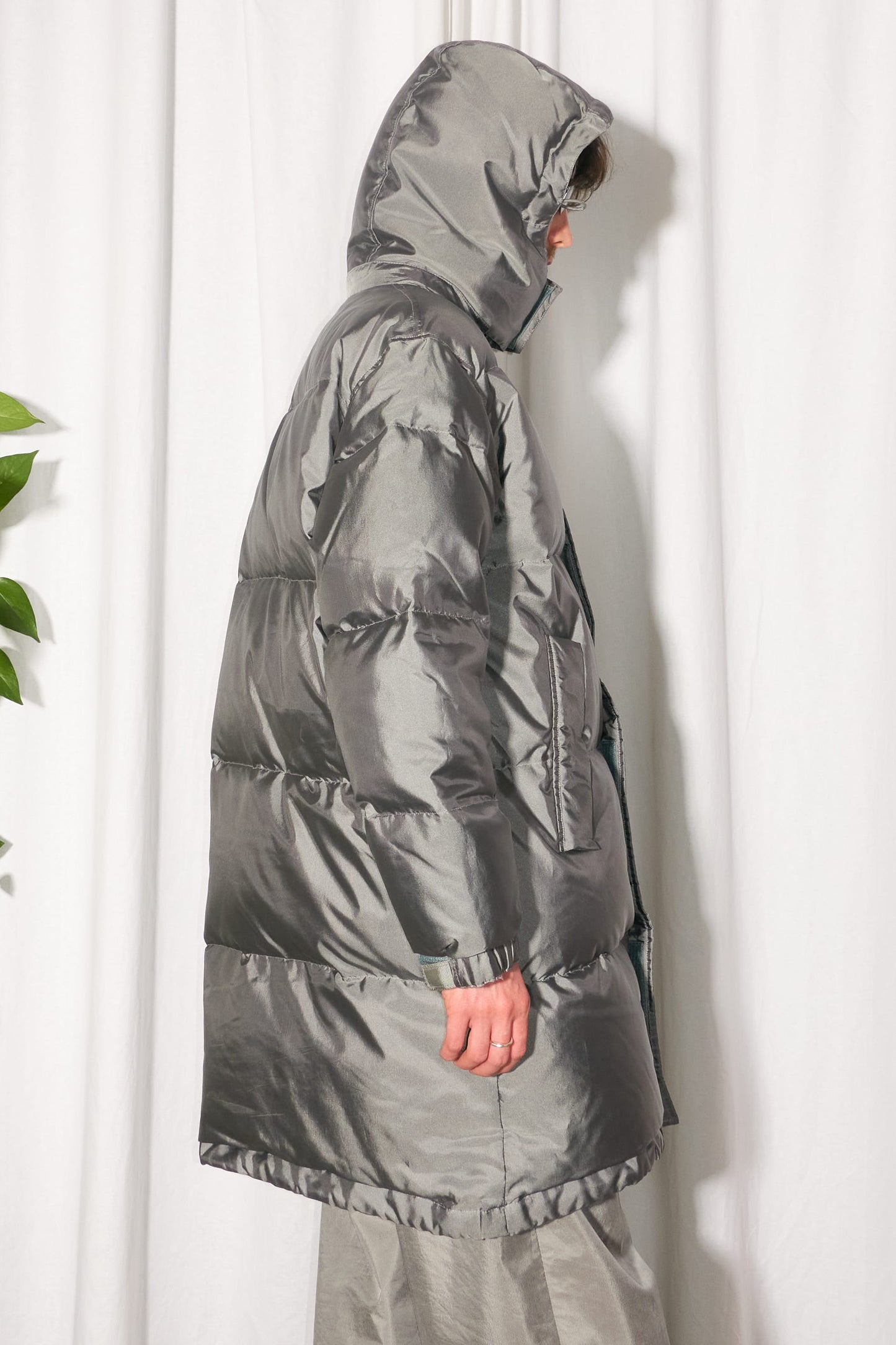 Kenzo Homme silver puffer coat
