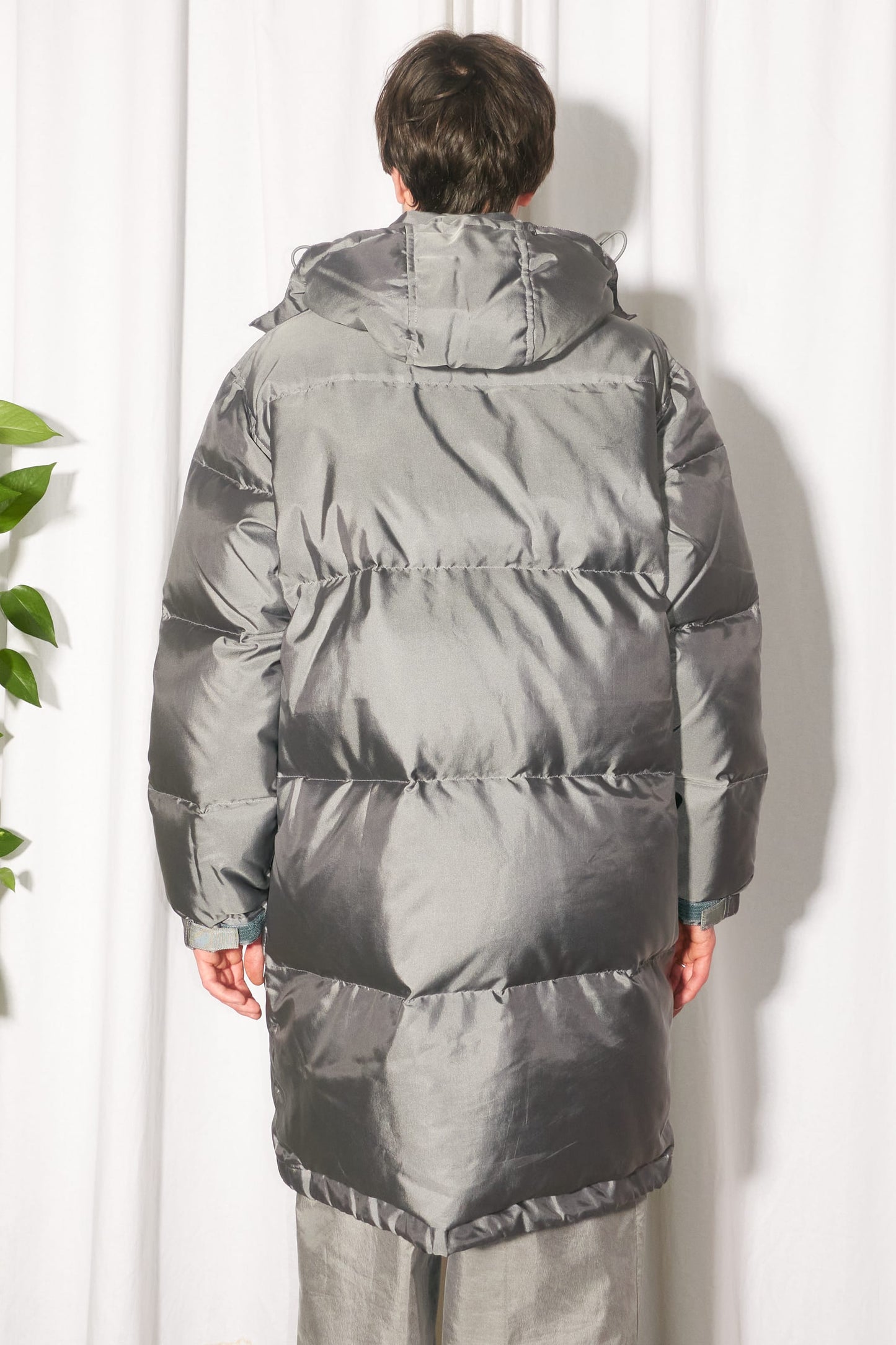 Kenzo Homme silver puffer coat