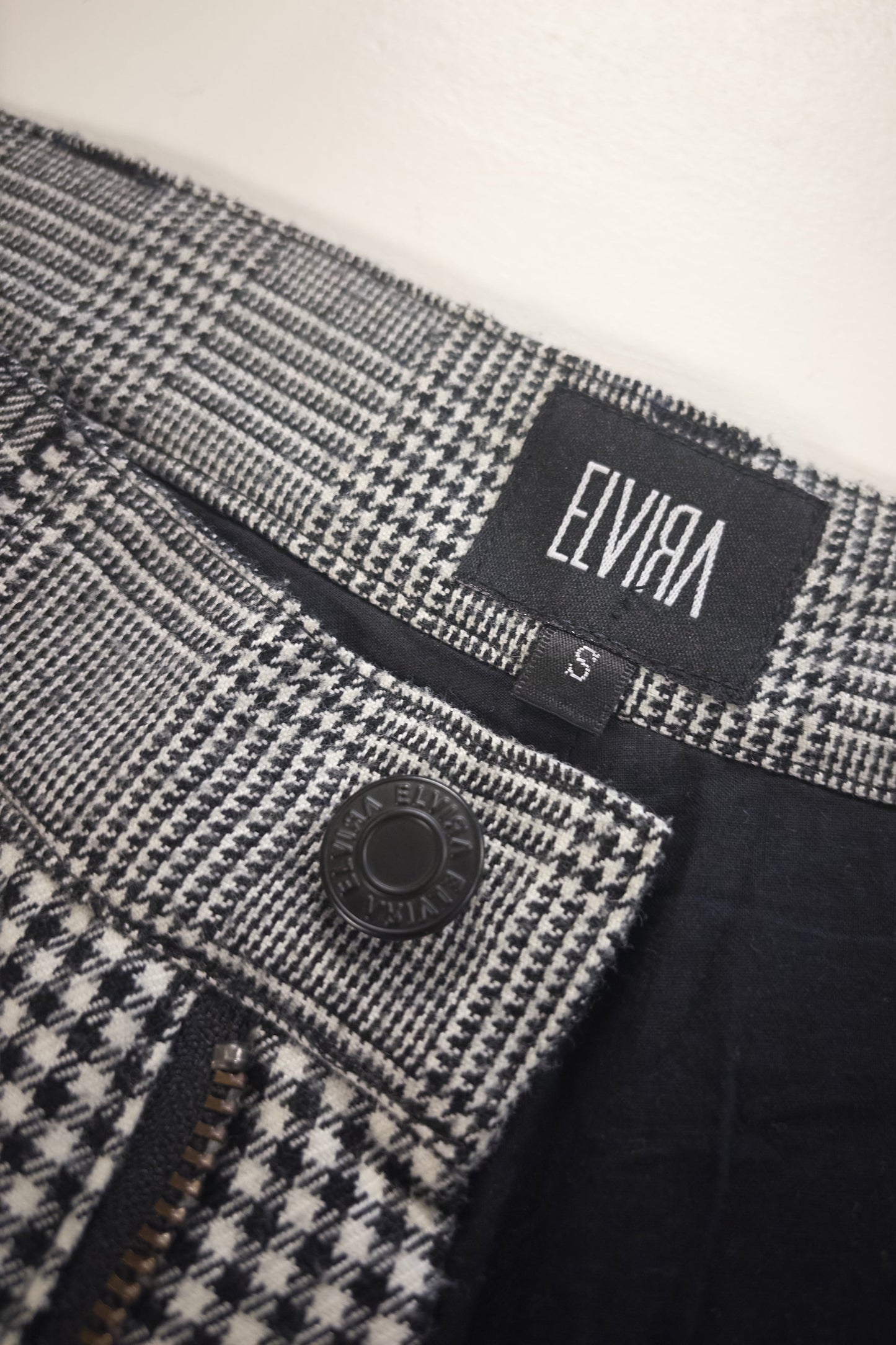 Elvira patchwork check trousers