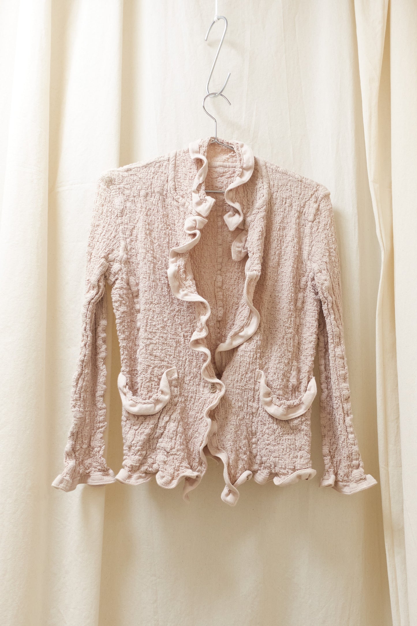 Issey Miyake me cauliflower wavy blazer