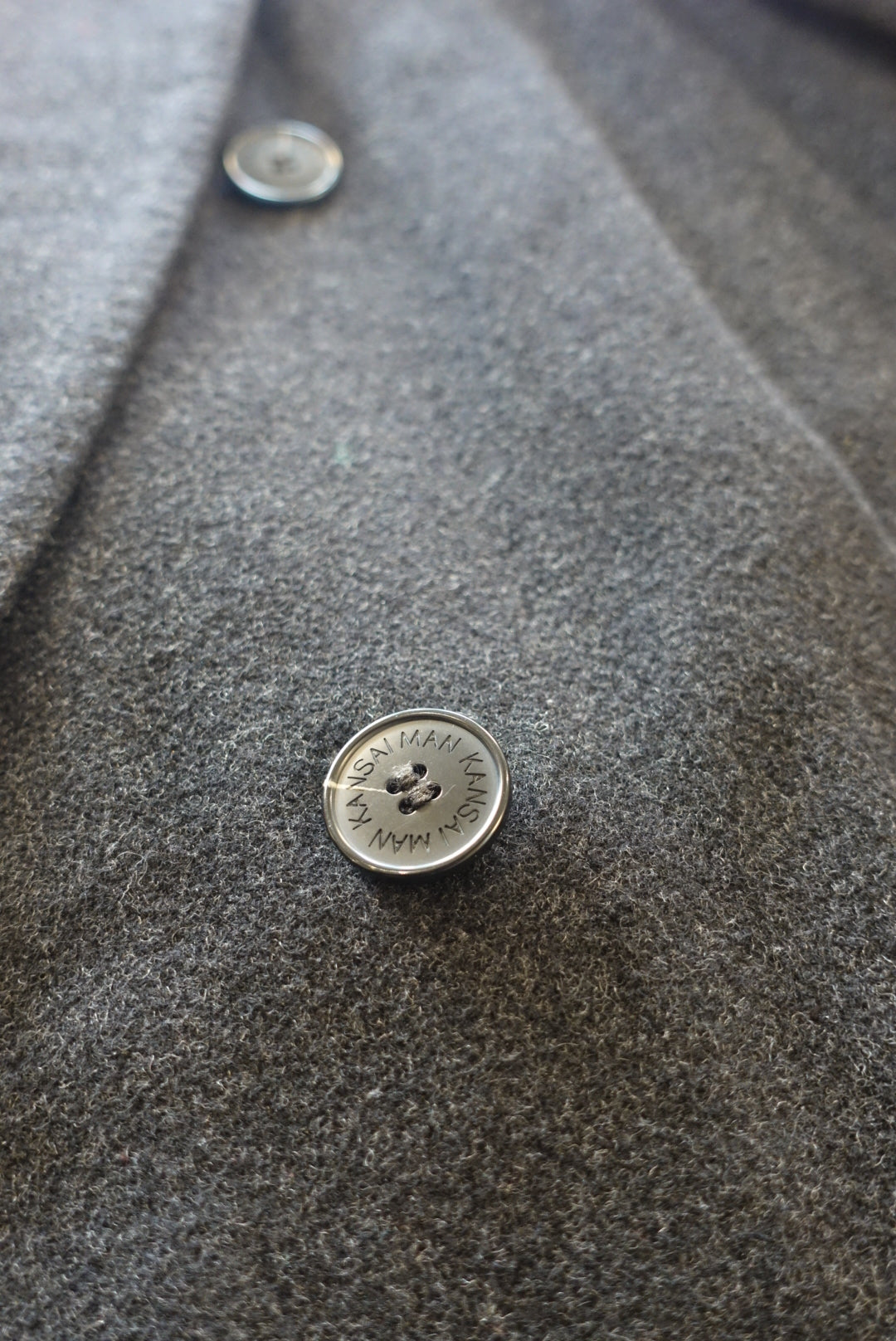 Kansai Man double breasted cashmere wool coat