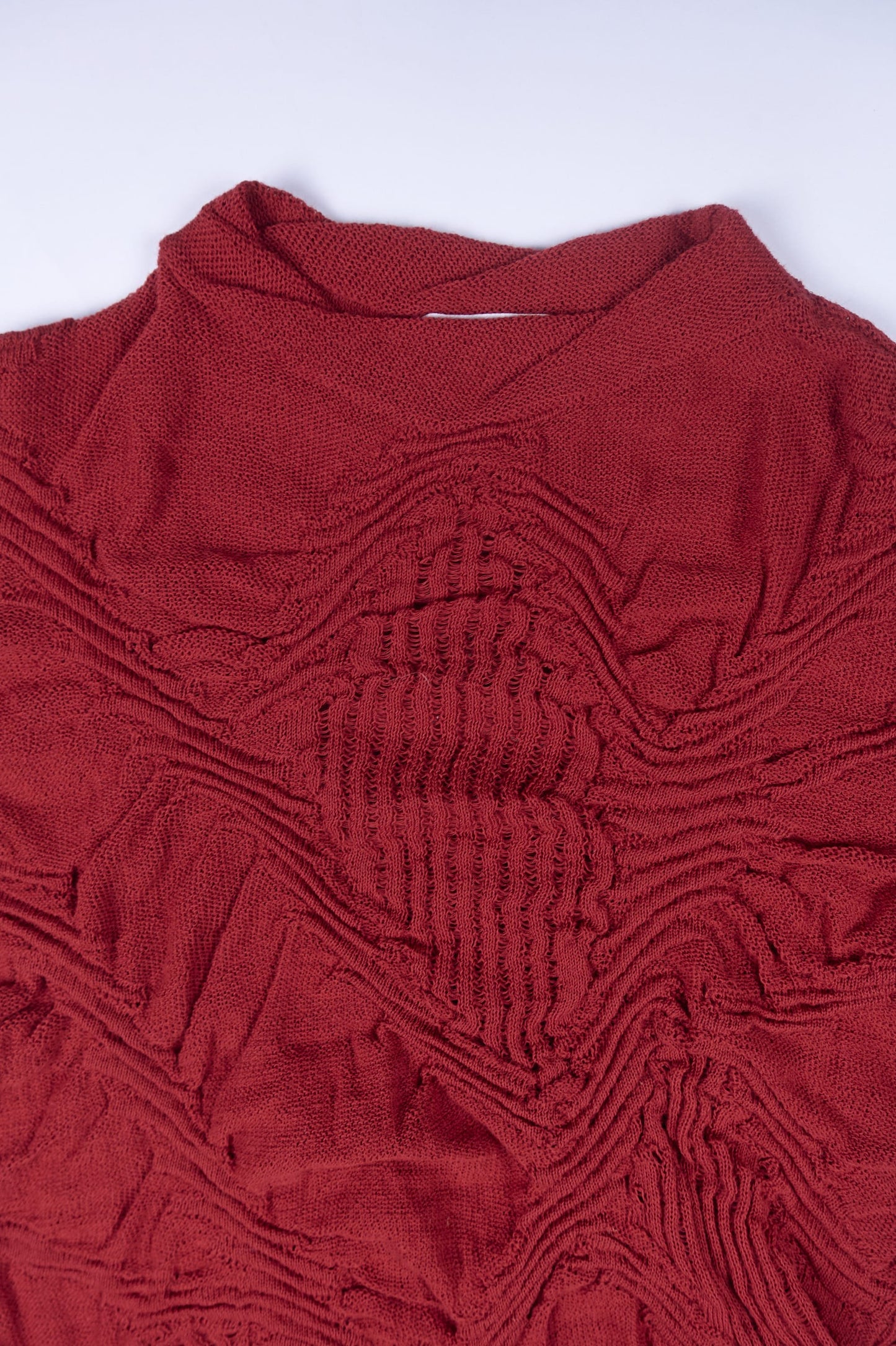 yoshiki konishi ficce uomo wavy distorted jumper