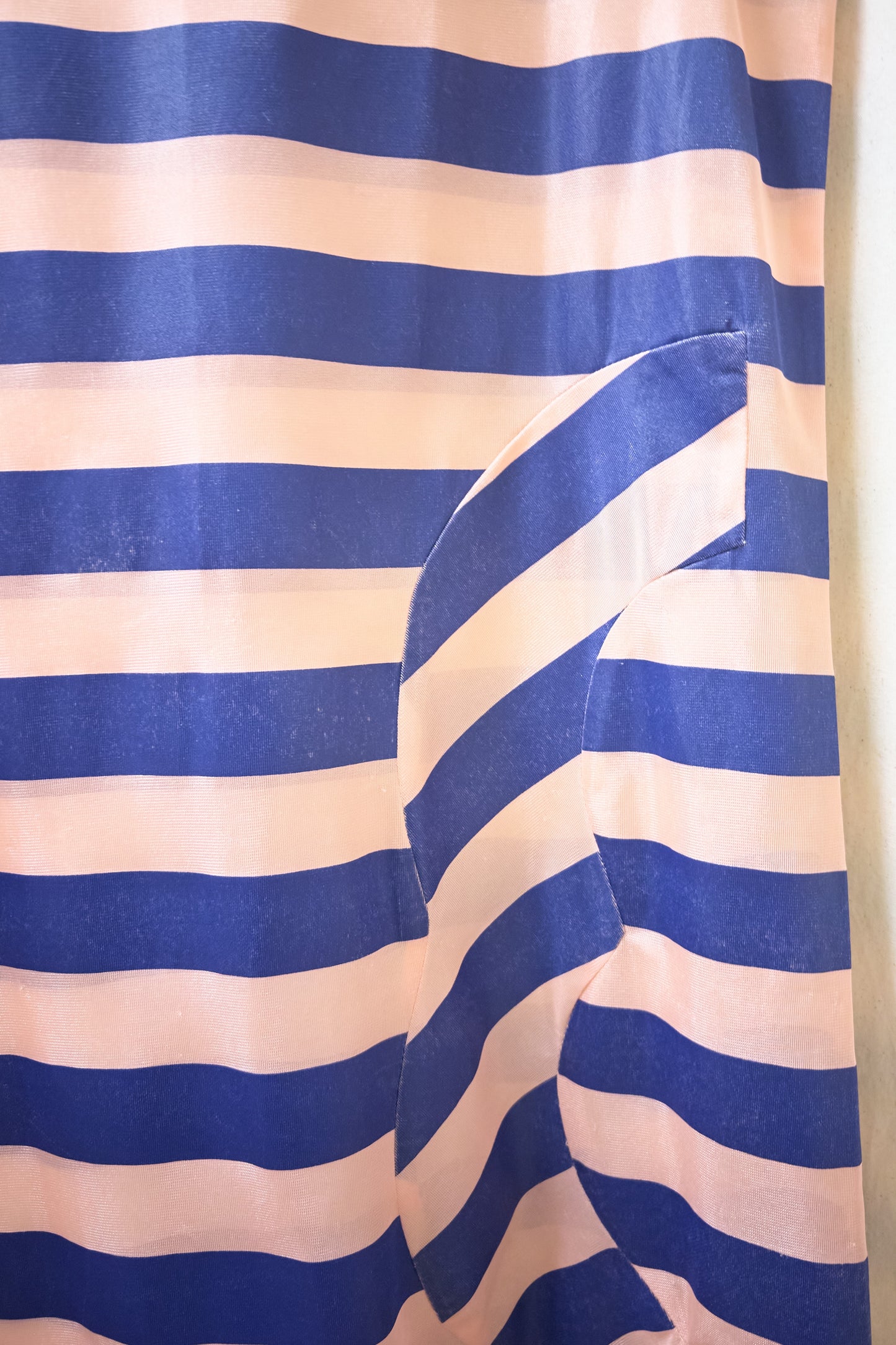 Comme des Garcons Robe de Chambre striped dress 1995 pink and blue