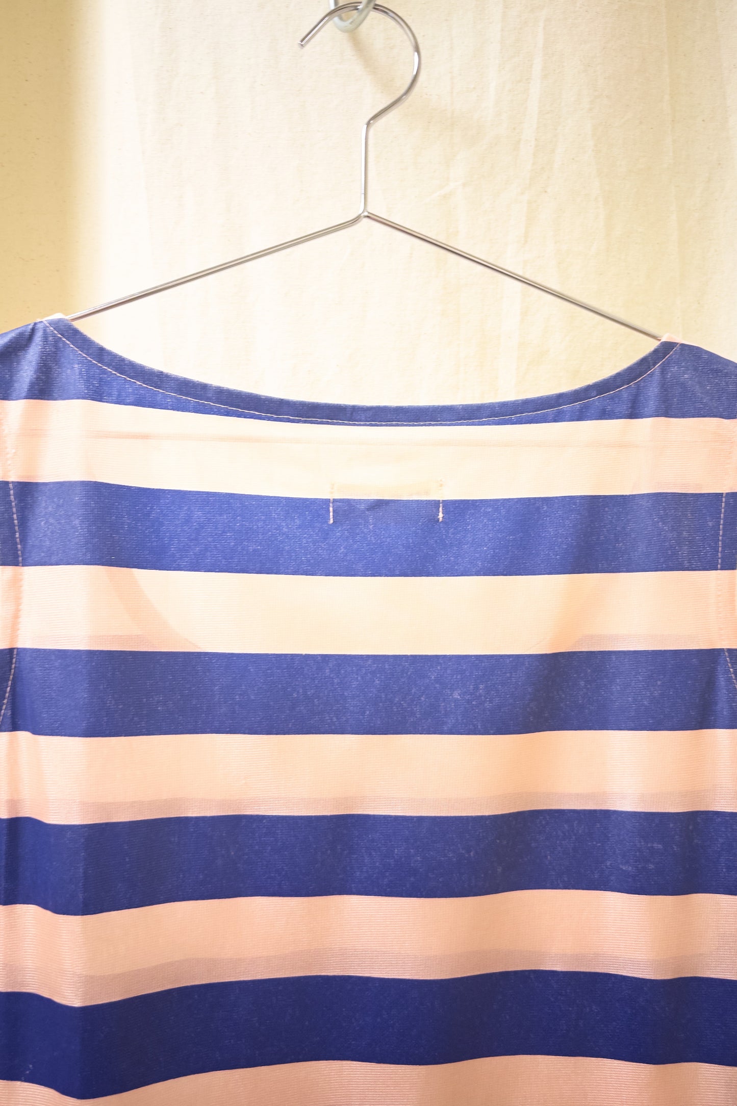 Comme des Garcons Robe de Chambre striped dress 1995 pink and blue