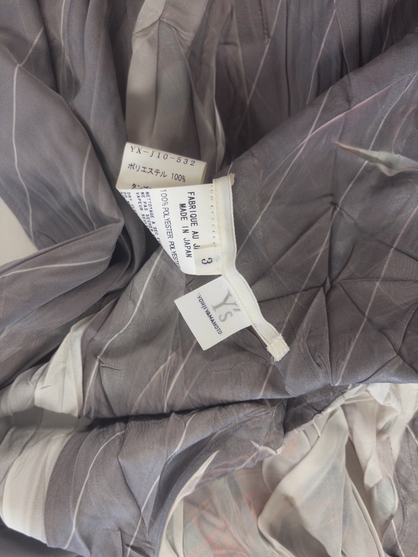 Yohji Yamamoto crease plaid 'sliced' jacket