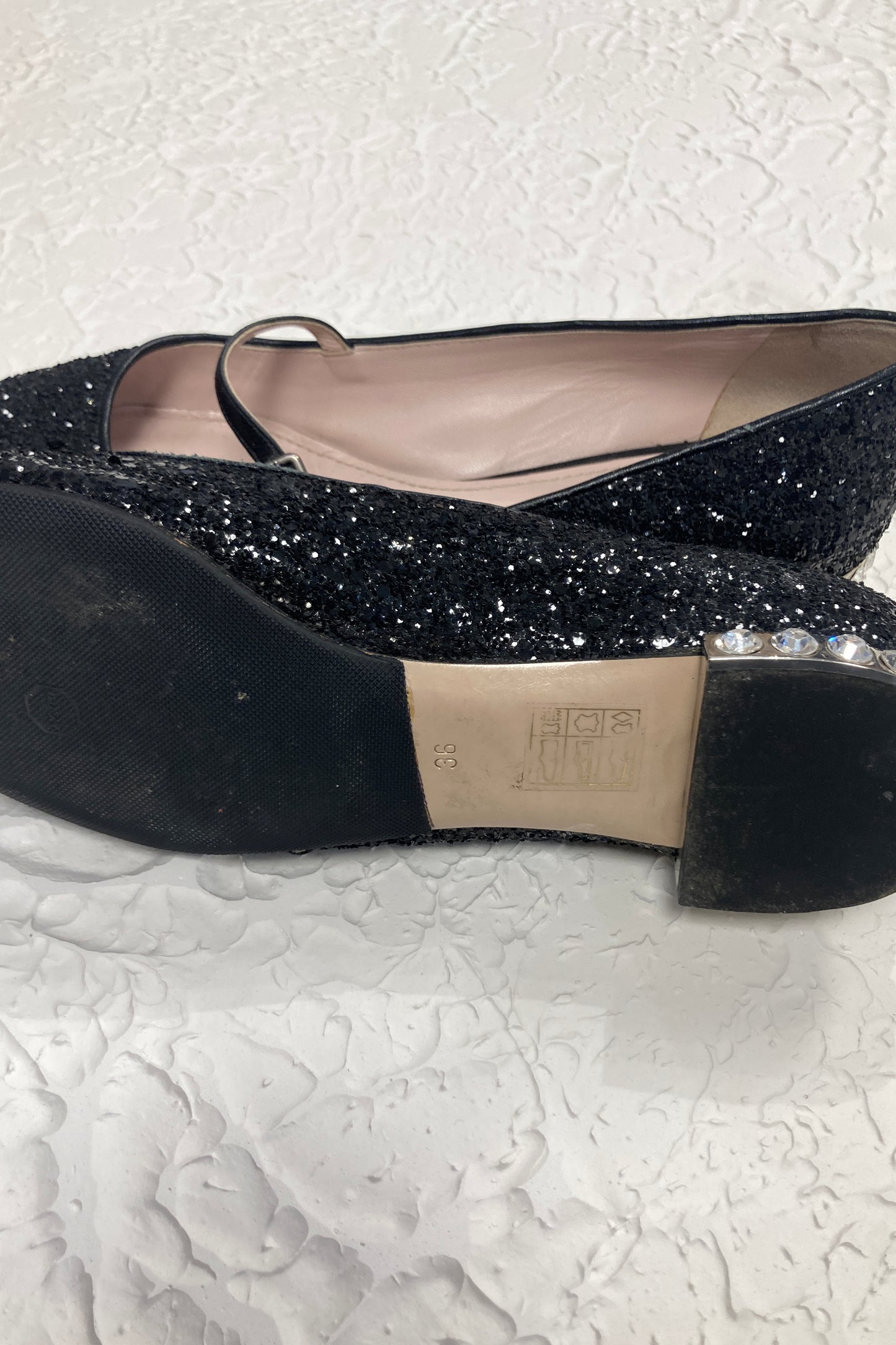 miu miu glitter mary janes