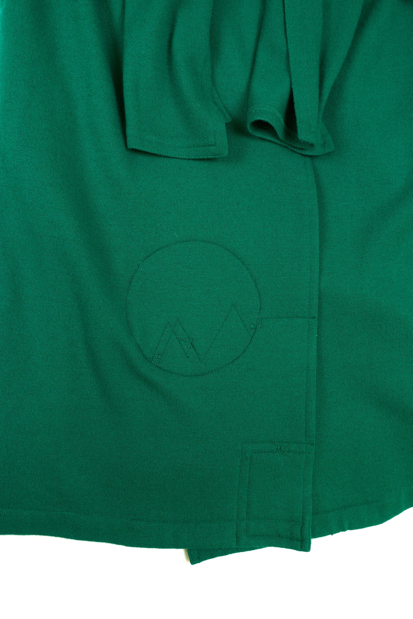 Issey Sport c.1970-80s wool dress with built in scarf & repairs by Mineral Tufts