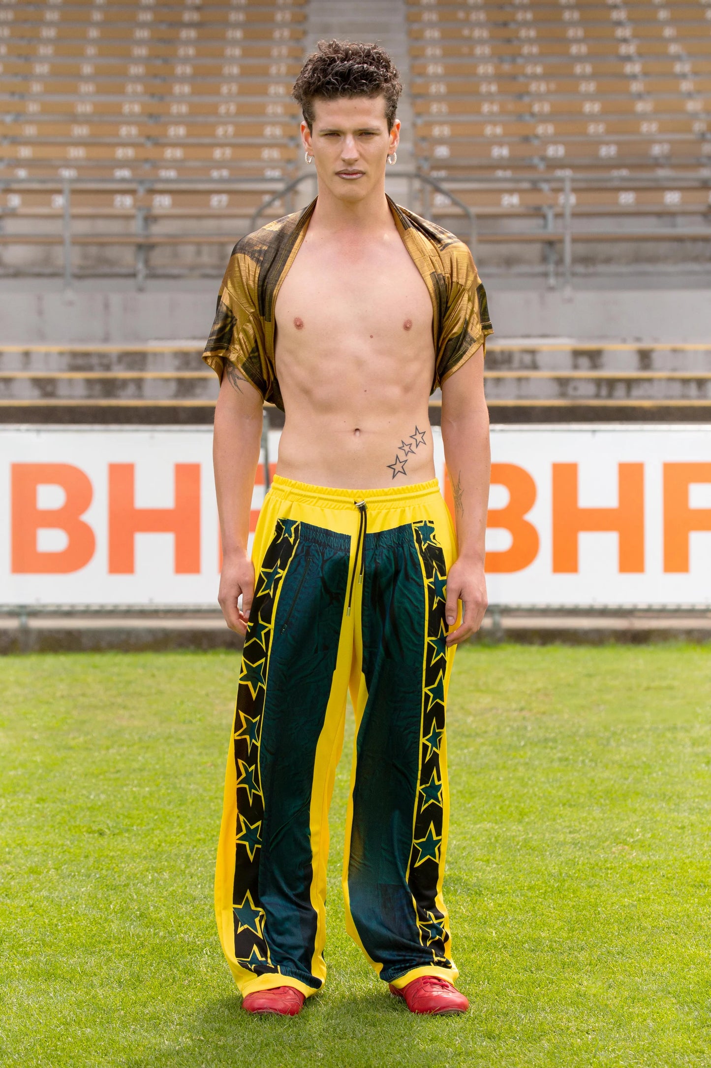 Briar Will the star tracksuit pants in yellow
