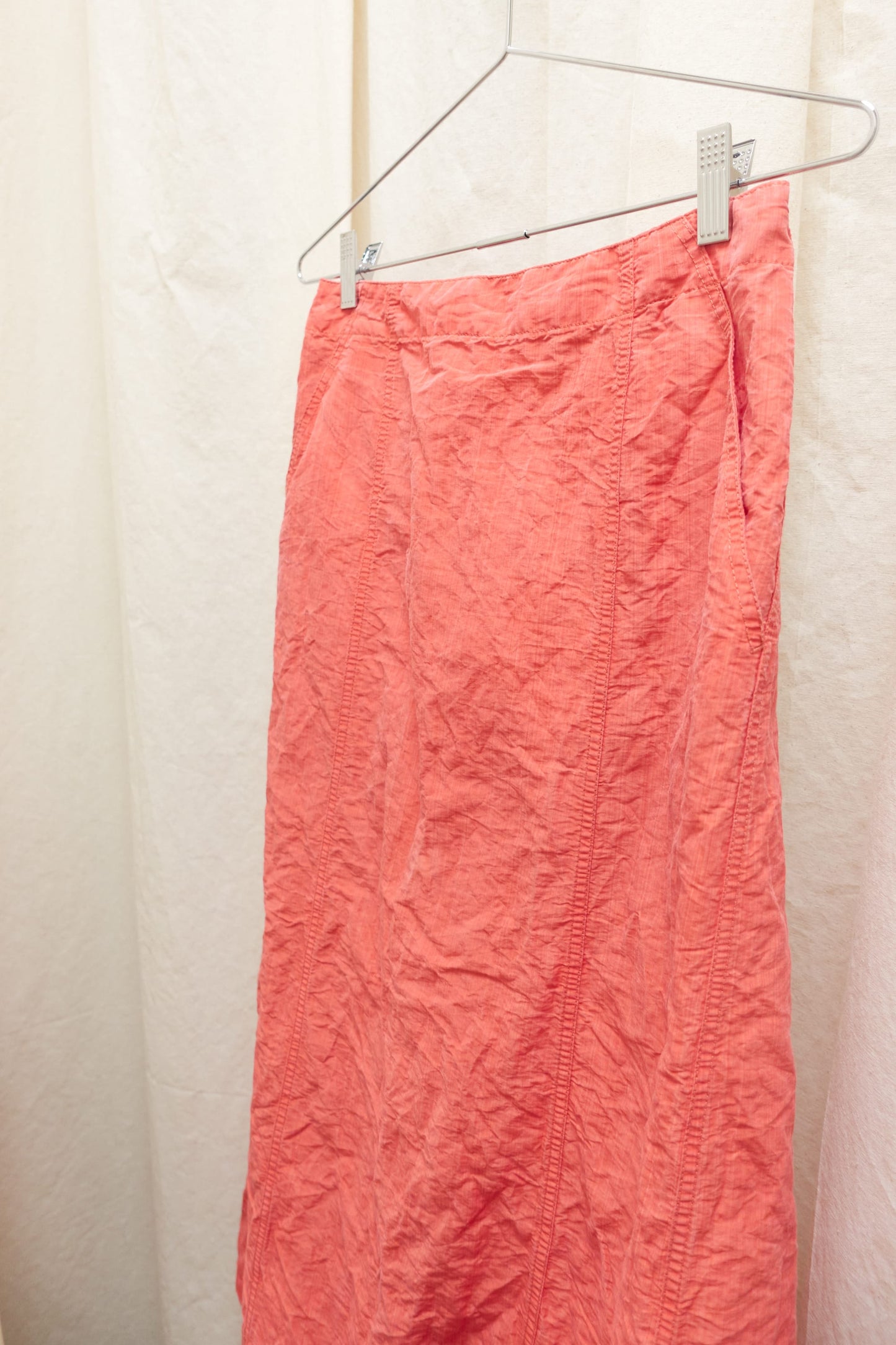 Issey Miyake creased maxi skirt