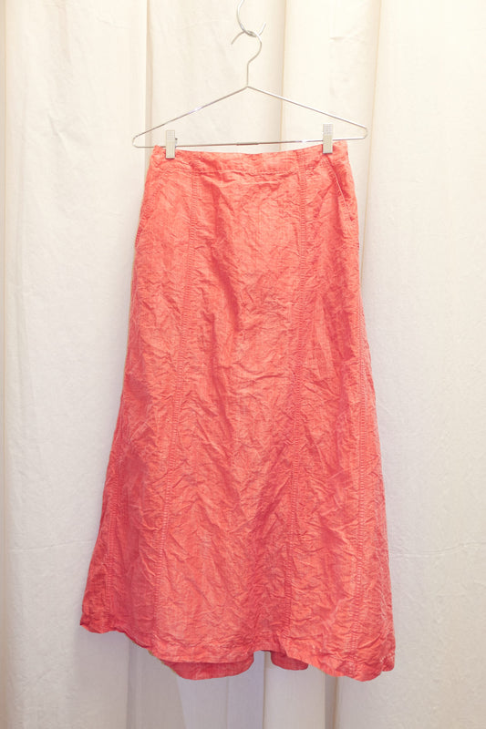 Issey Miyake creased maxi skirt