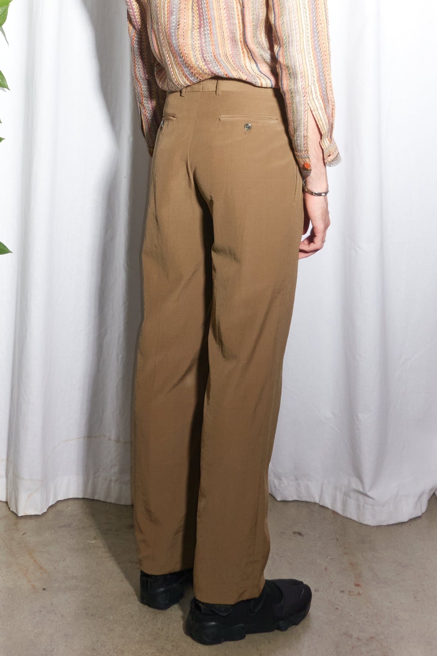 Manuel Ritz Pipo sheeny pleated trousers
