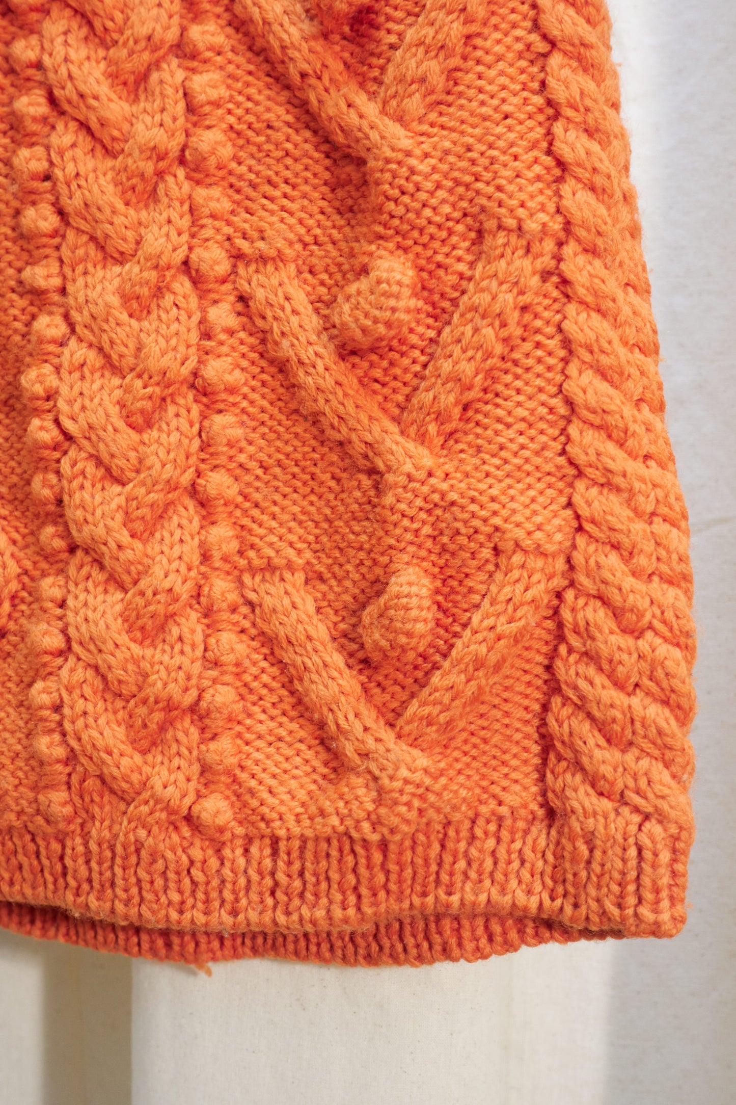Issey Sport I.S. heavyweight cable knit wool skirt c.1990s