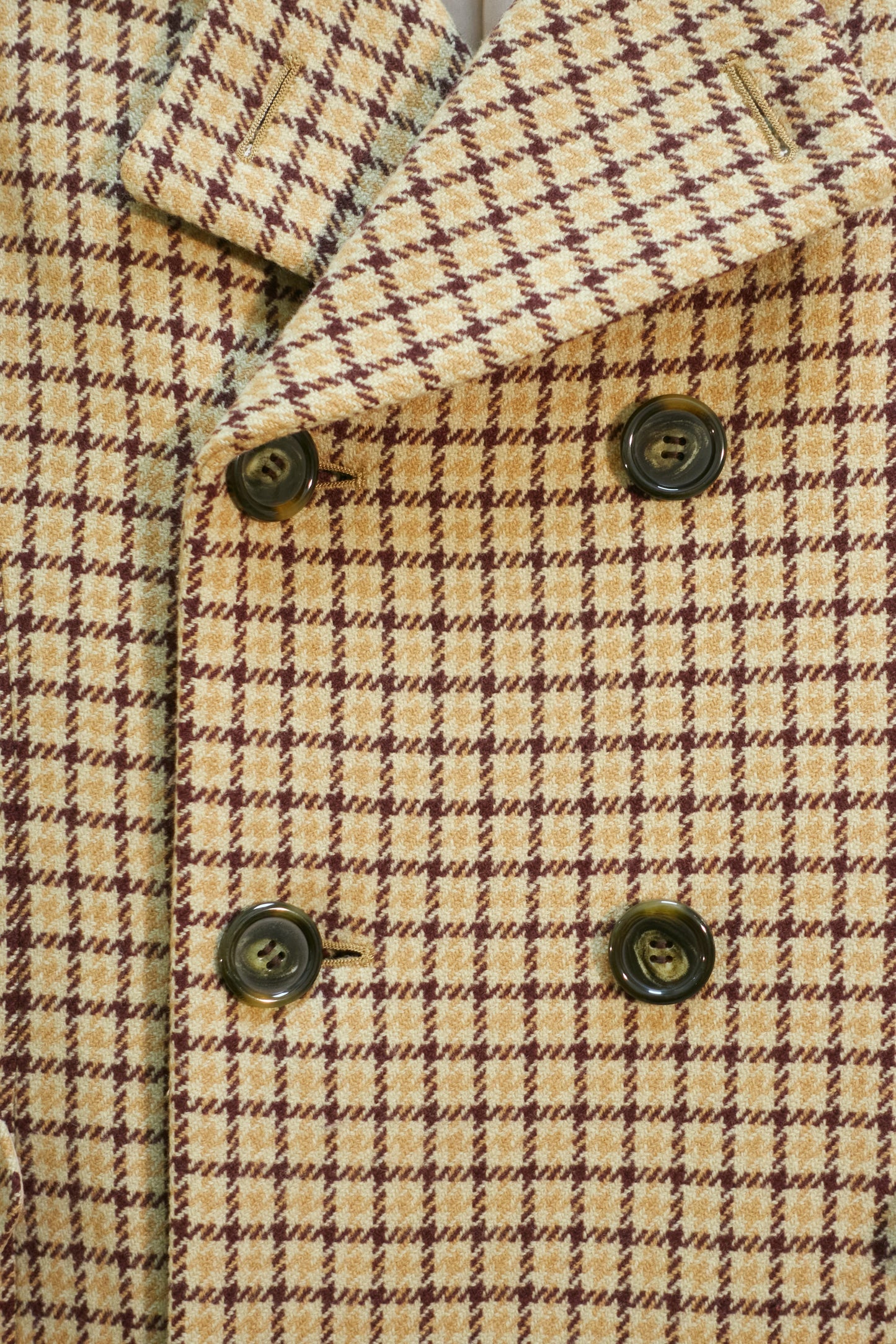 Zucca plaid wool belted coat