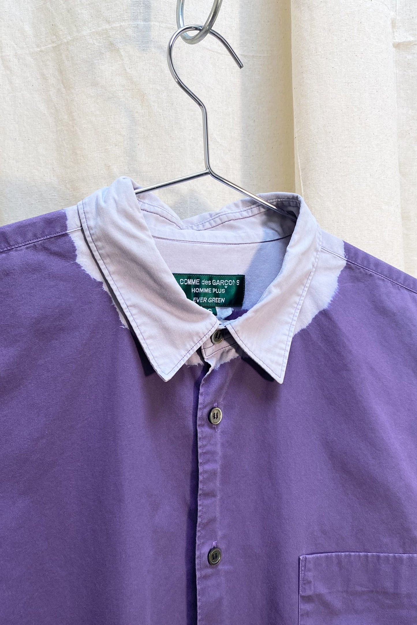 Comme des Garcons Homme Plus Evergreen dip bleach shirt