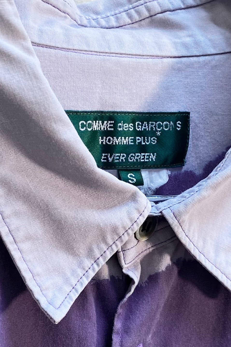Comme des Garcons Homme Plus Evergreen dip bleach shirt