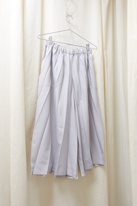 Issey Miyake 'me' diagonal pleated elastic waist culottes