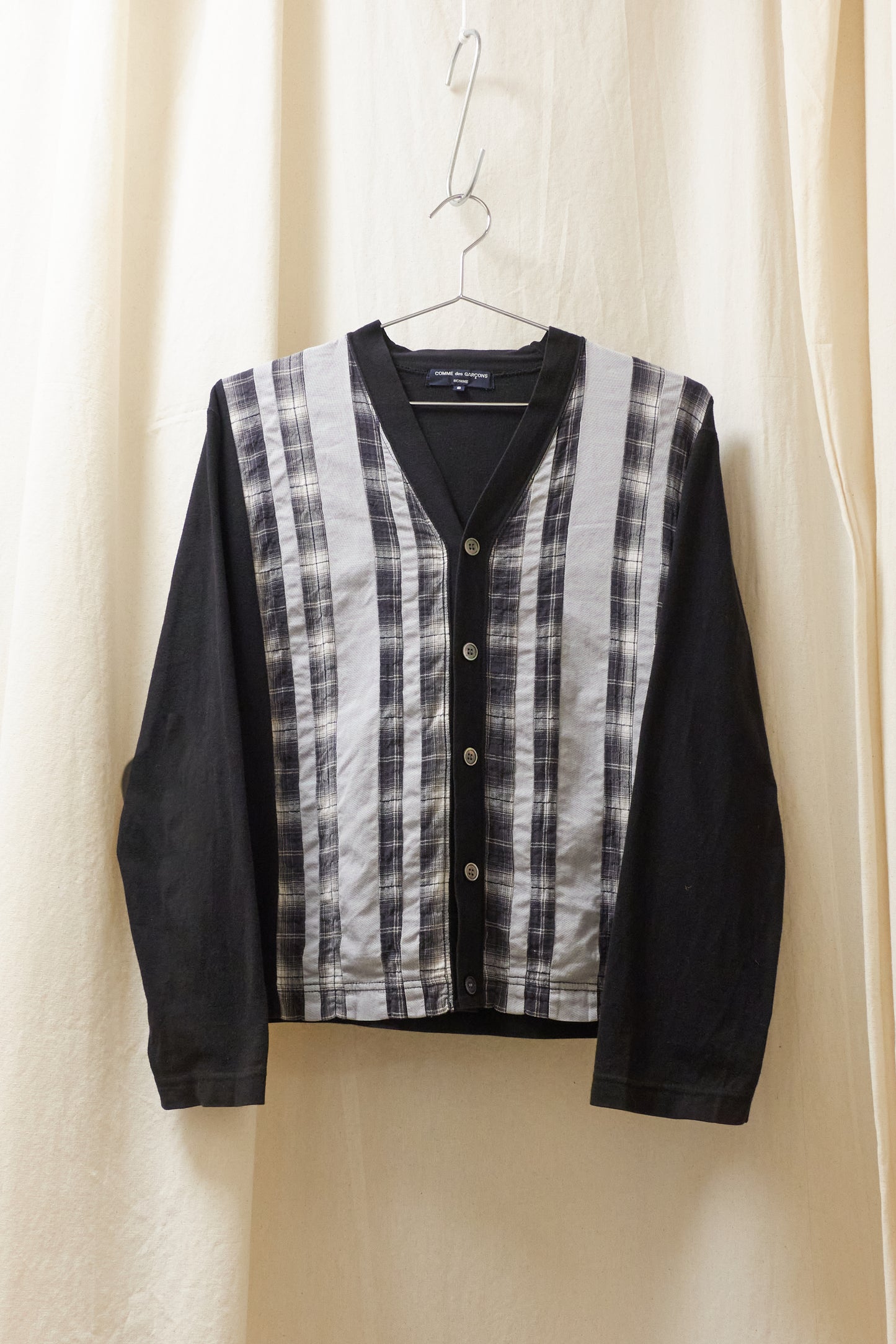 Comme des Garcons Homme check front cardigan
