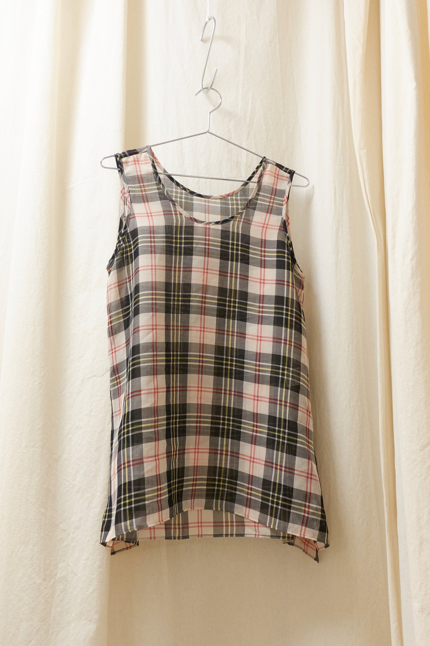 Yohji Yamamoto Y'scheck sleeveless top