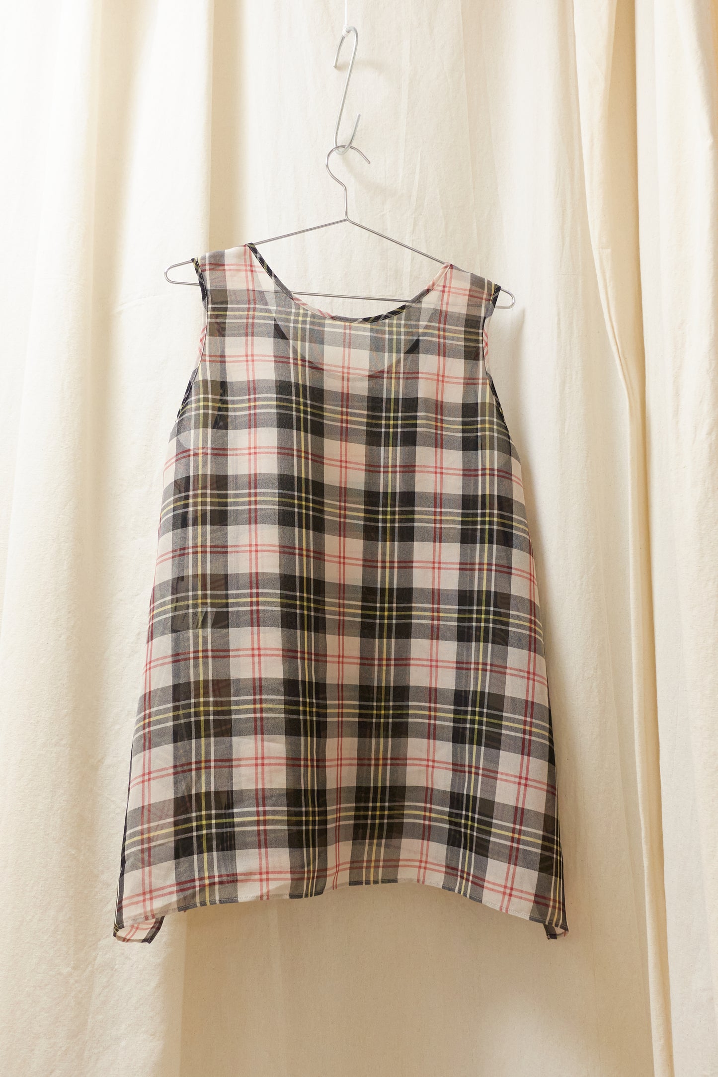 Yohji Yamamoto Y'scheck sleeveless top