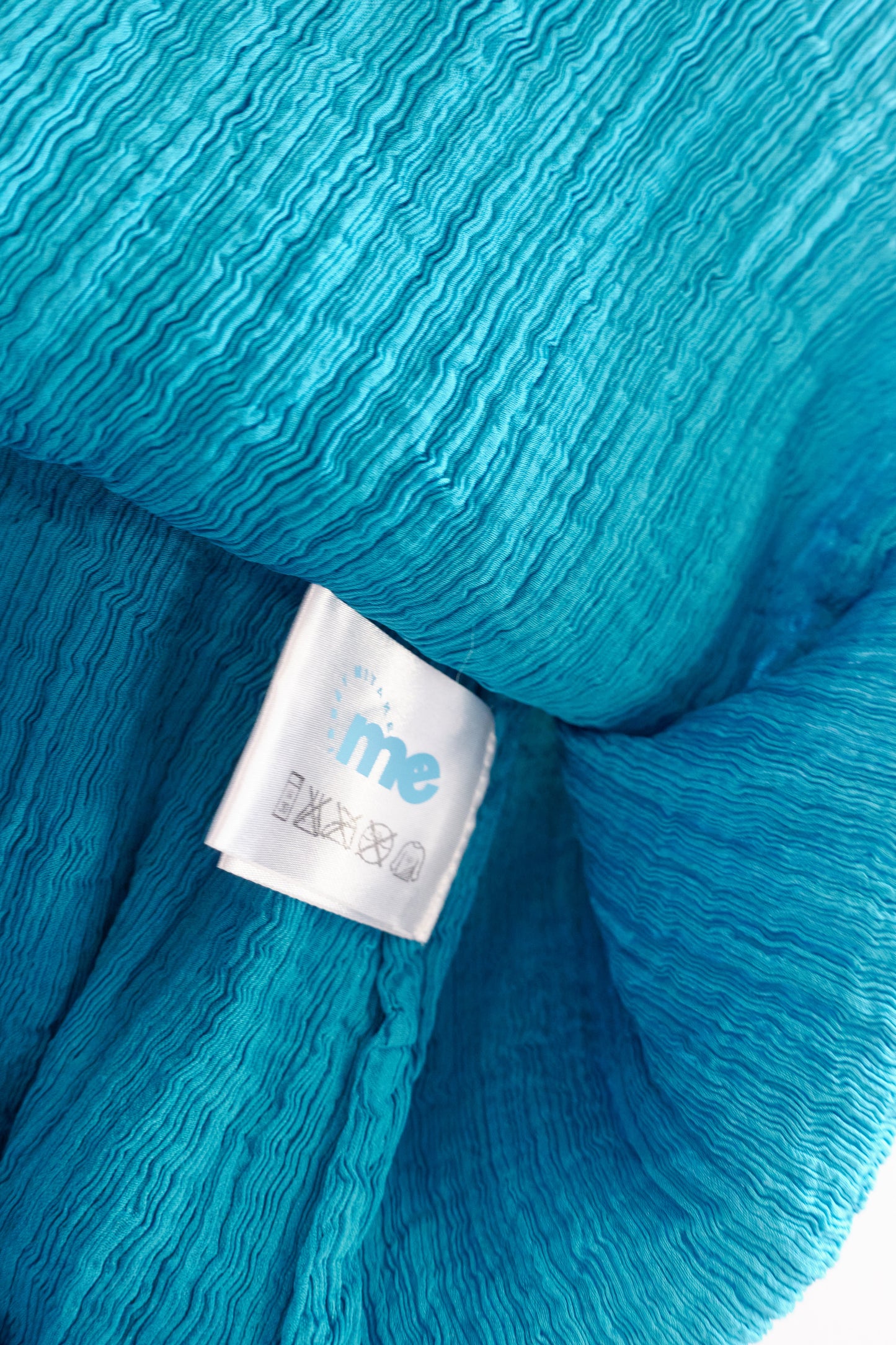 Issey Miyake Me crinkled blue dress