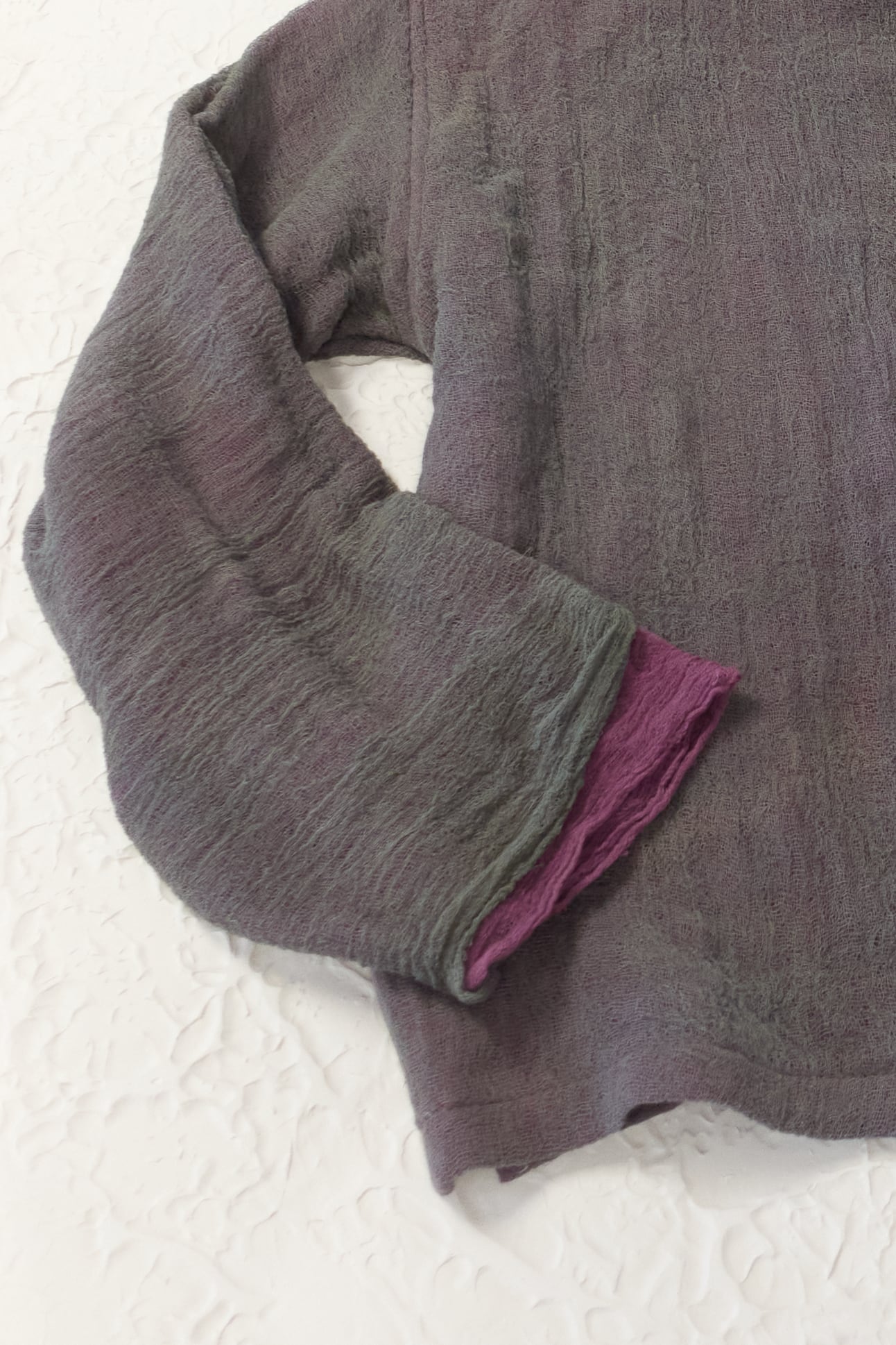 Halo Labels gauze sweatshirt - moss