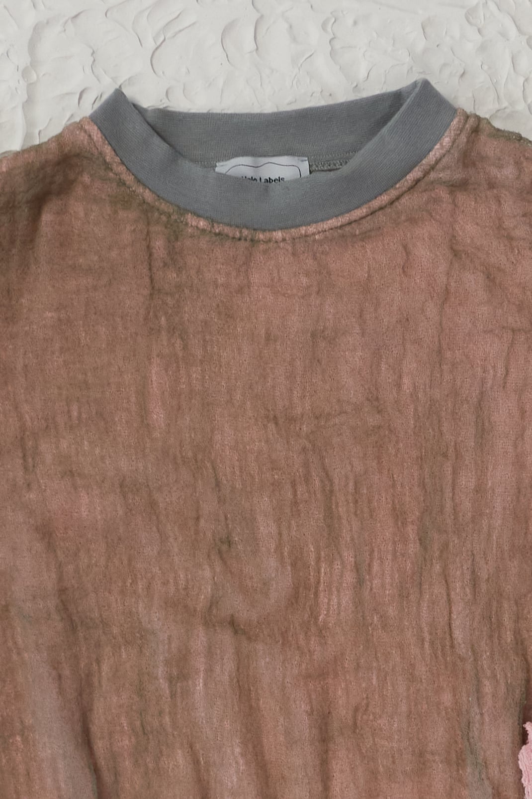 Halo Labels gauze sweatshirt - musk