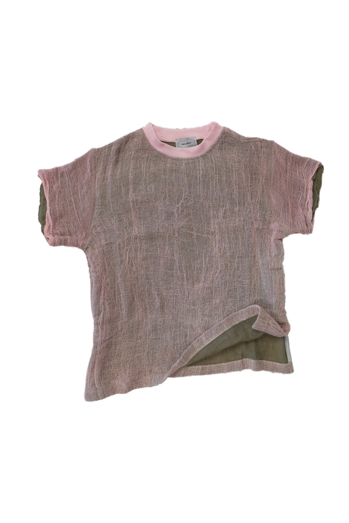 Halo Labels gauze t-shirt - rose