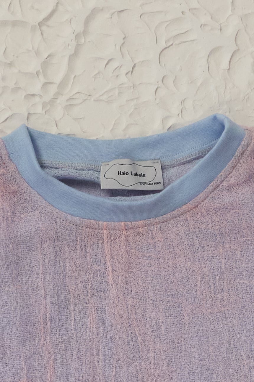 Halo Labels gauze t-shirt - ciel