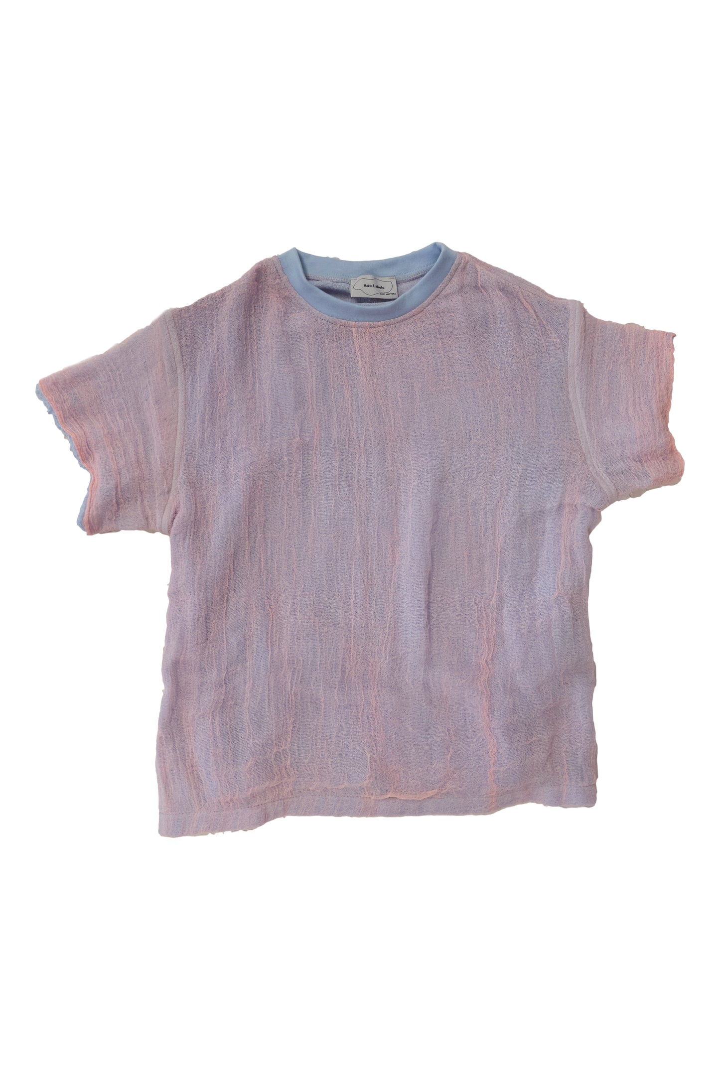 Halo Labels gauze t-shirt - ciel
