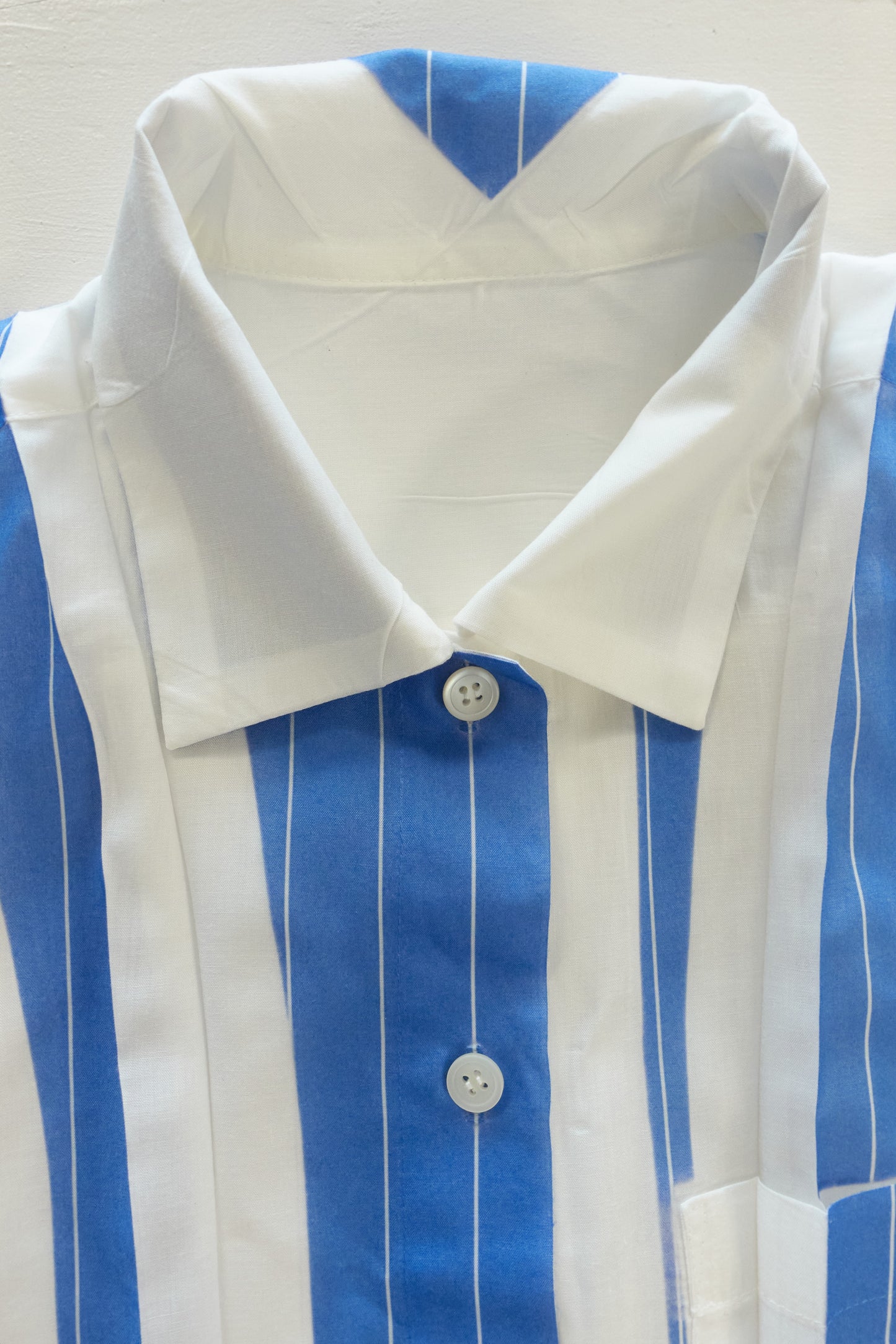 Issey Miyake pleated & printed shirt