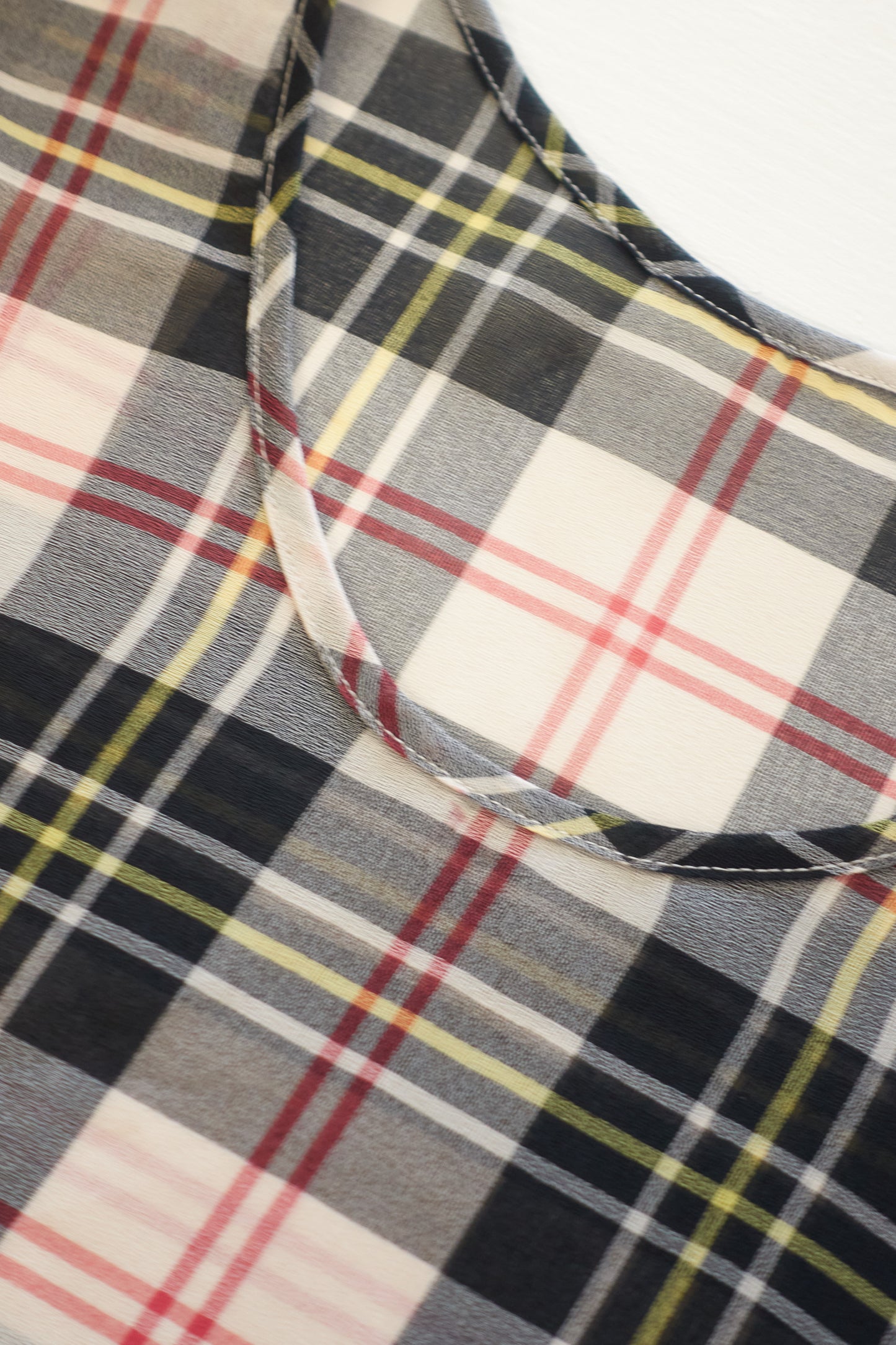 Yohji Yamamoto Y'scheck sleeveless top