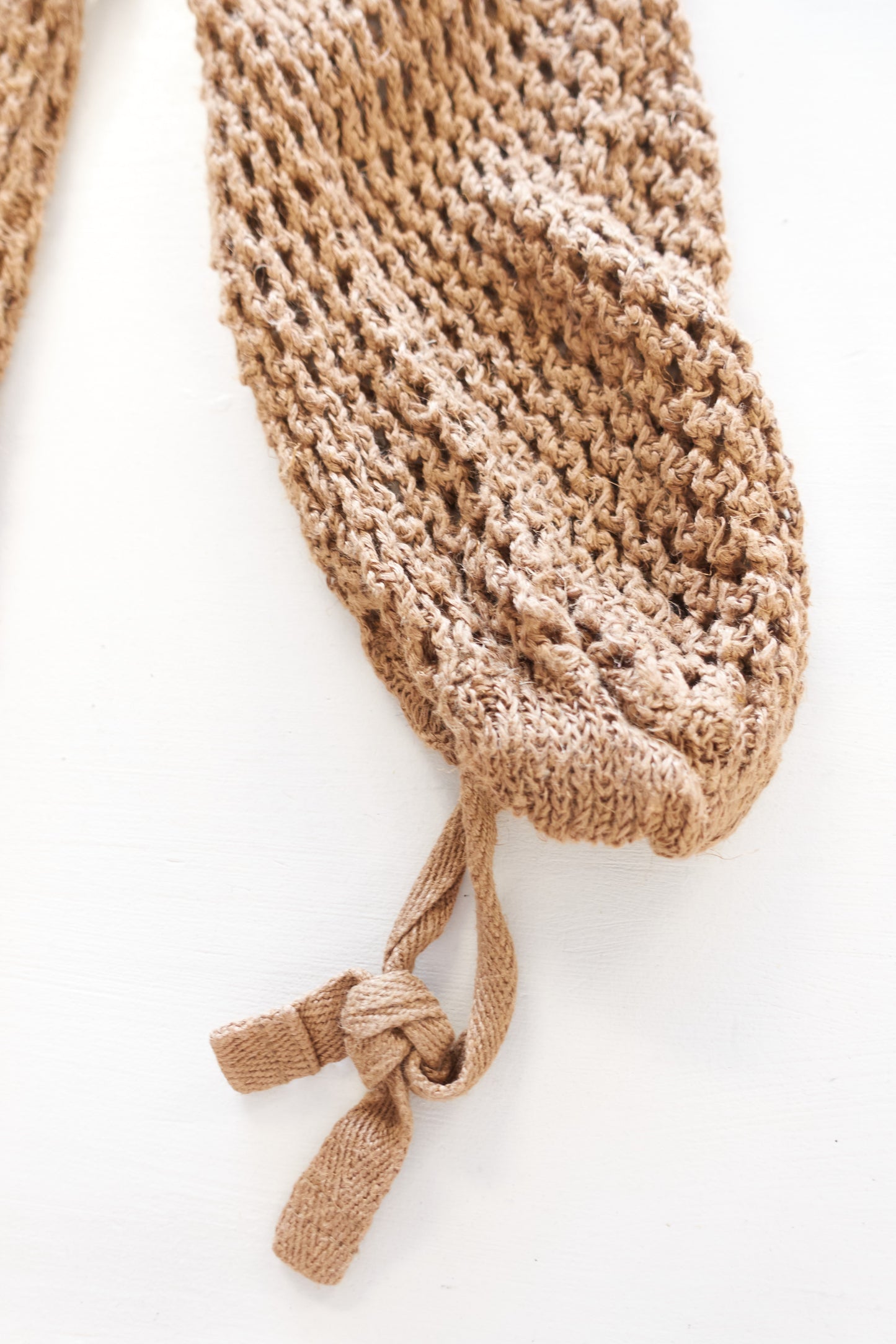 Issey Miyake woven hessian hooded jacket