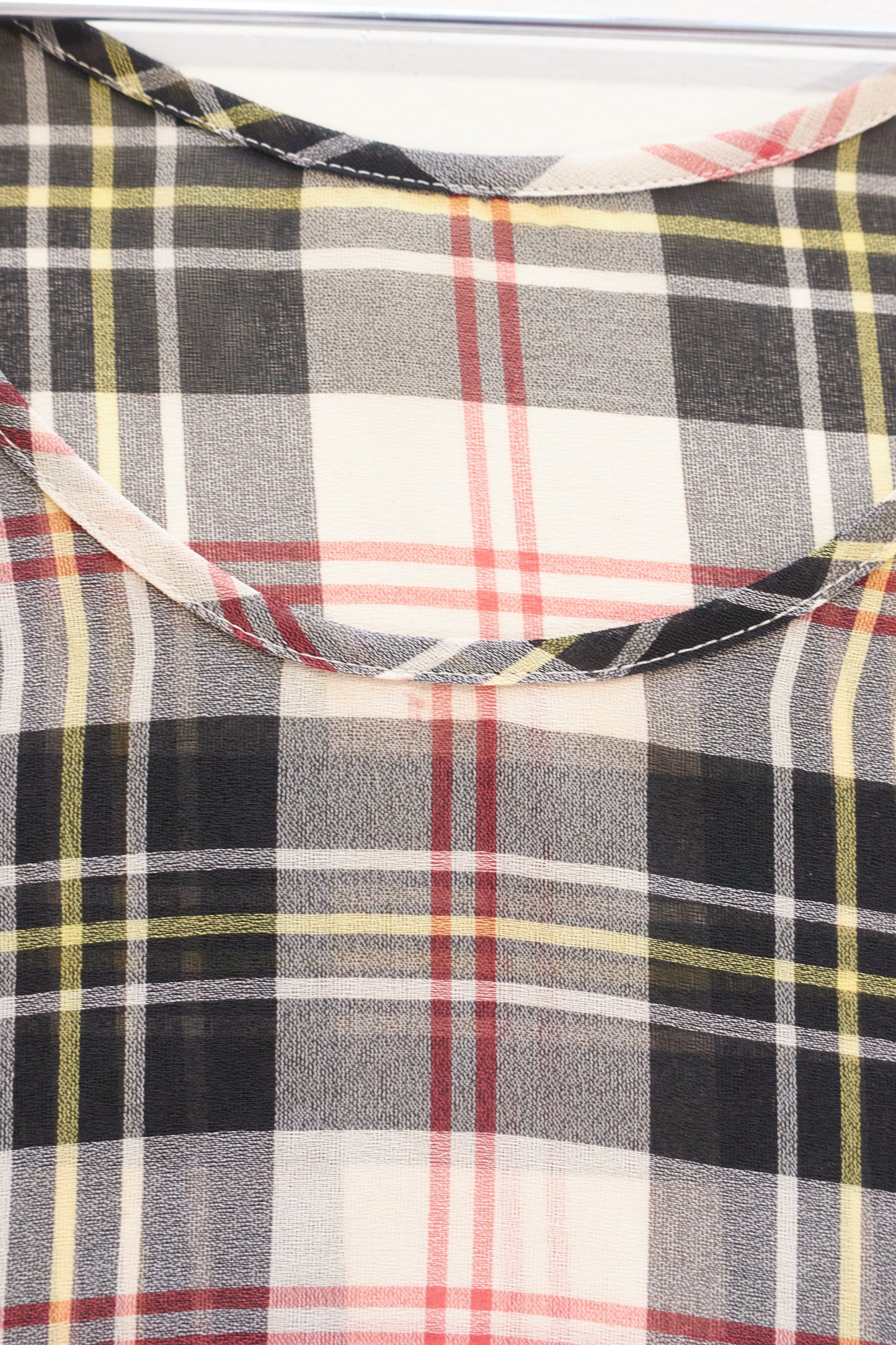 Yohji Yamamoto Y'scheck sleeveless top