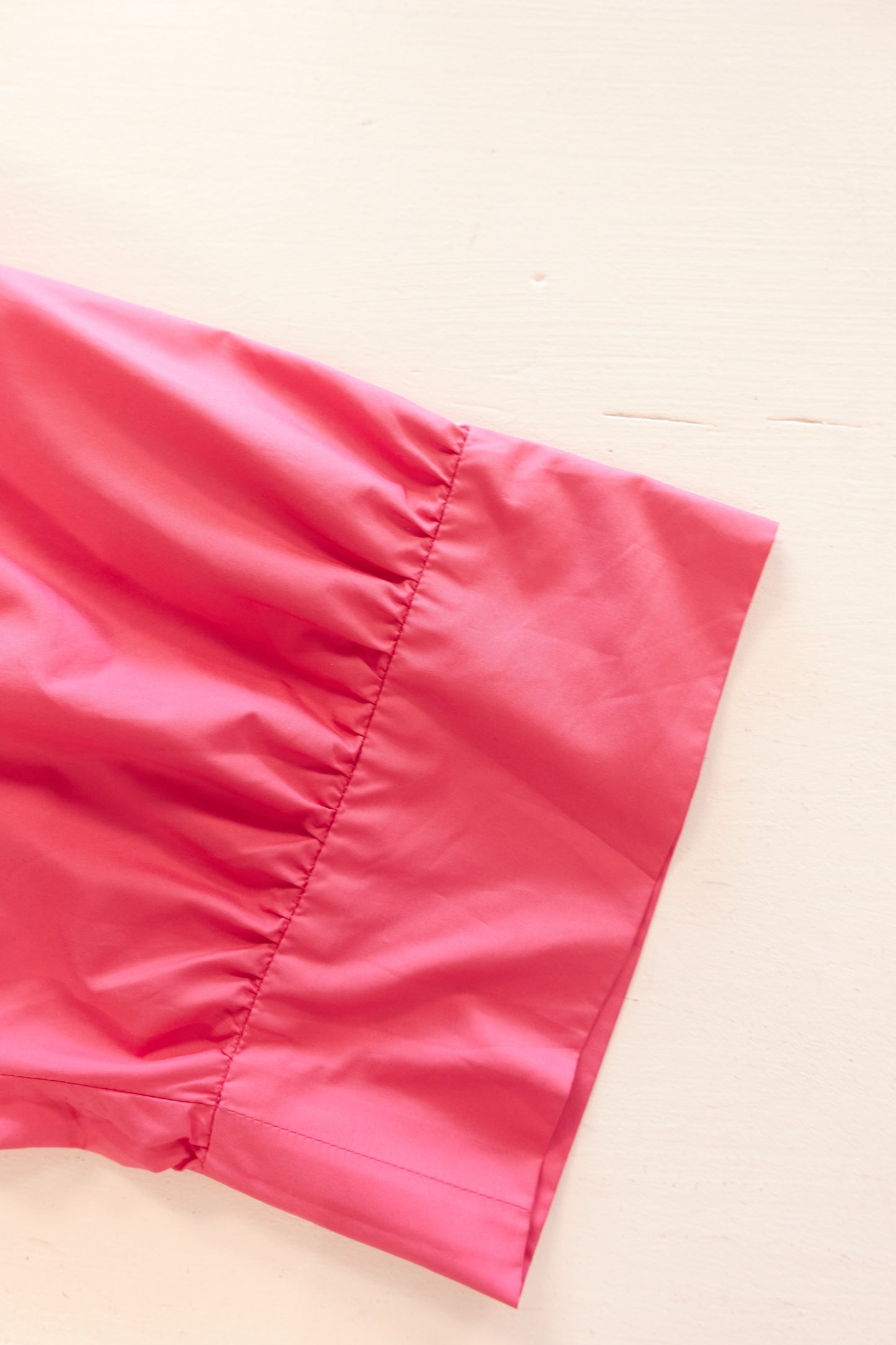 Issey Miyake ruffled neck pink shirt/dress