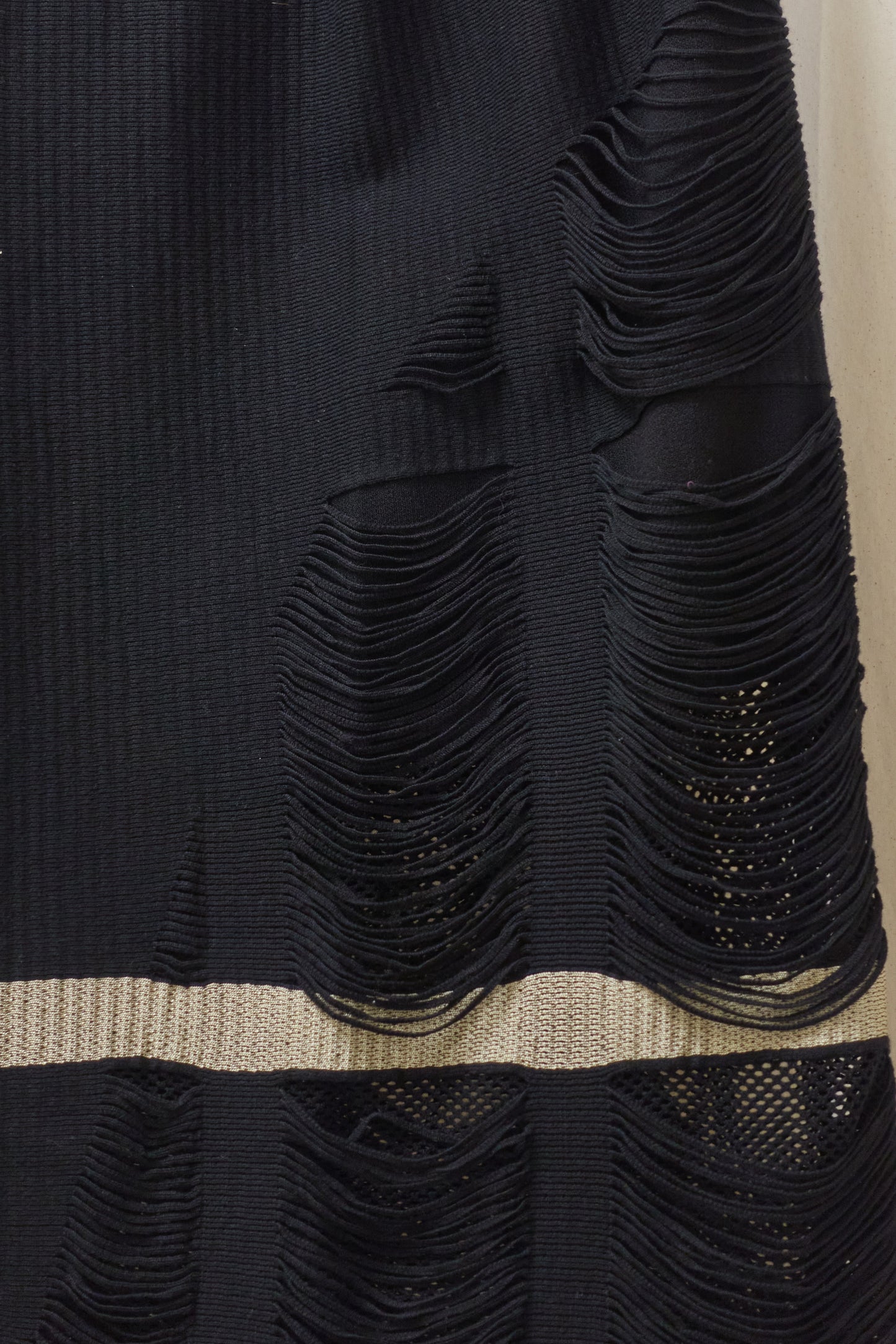 Issey Miyake Fete A.POC 'unravelling' skirt