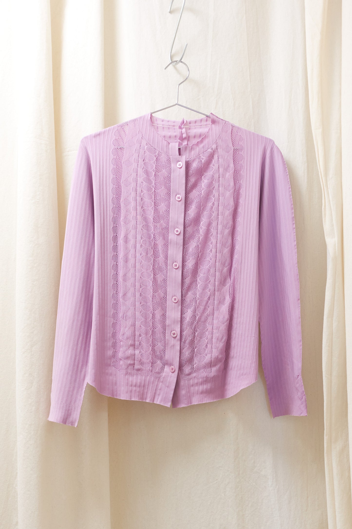 Issey Miyake Fete / A-POC lace front cardigan