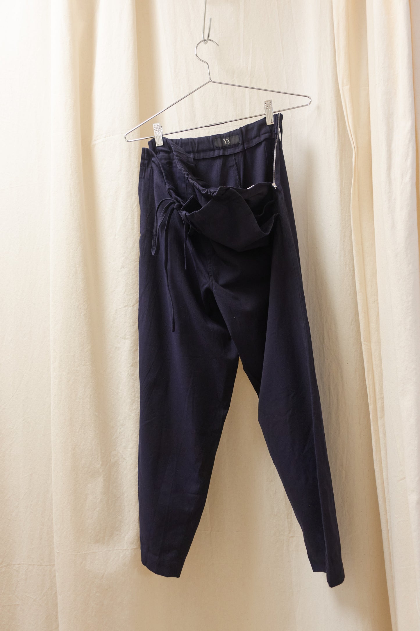 Yohji Yamamoto Y's double waist trousers with drawstring